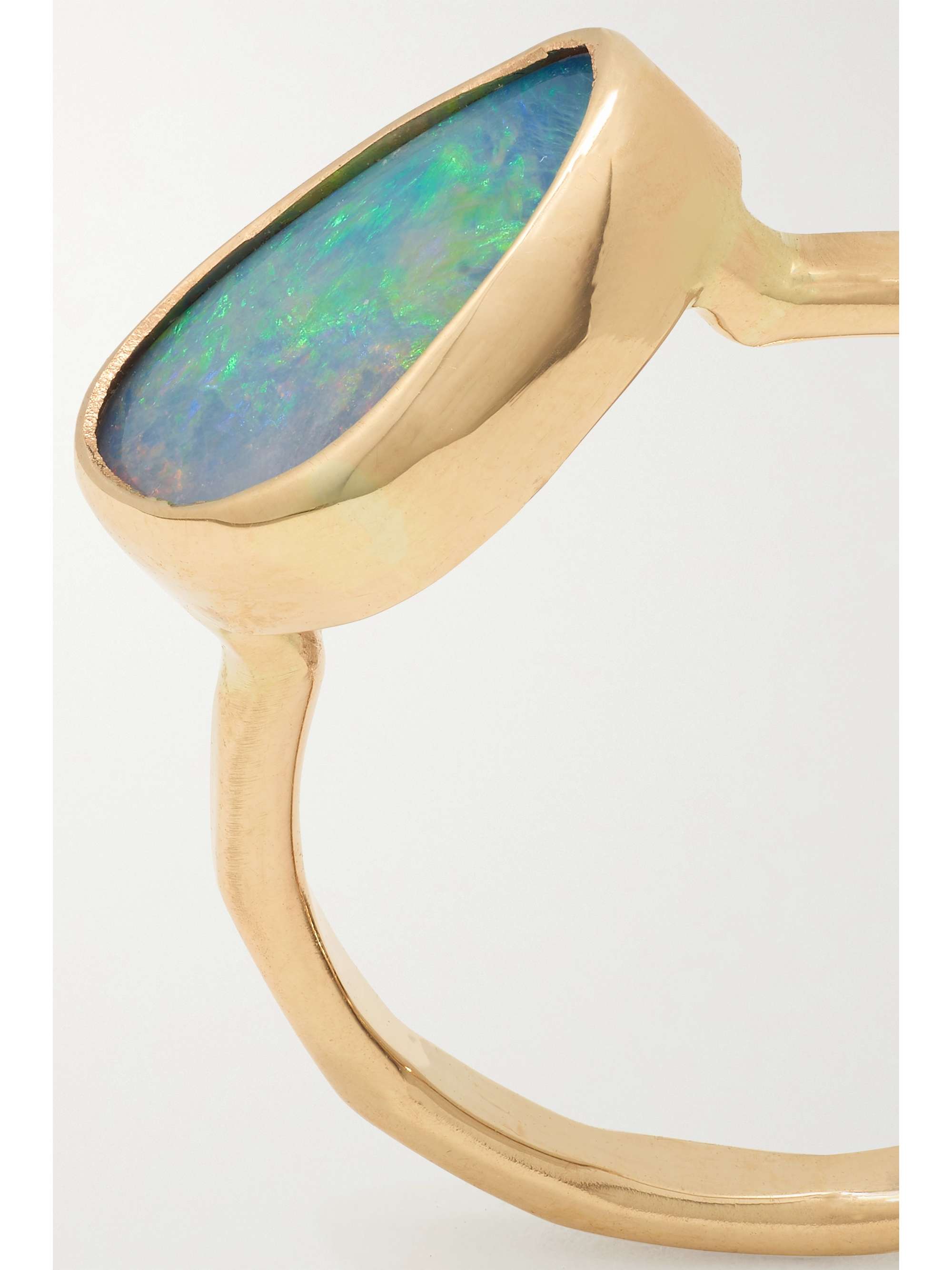 MELISSA JOY MANNING 14-karat recycled gold opal doublet ring