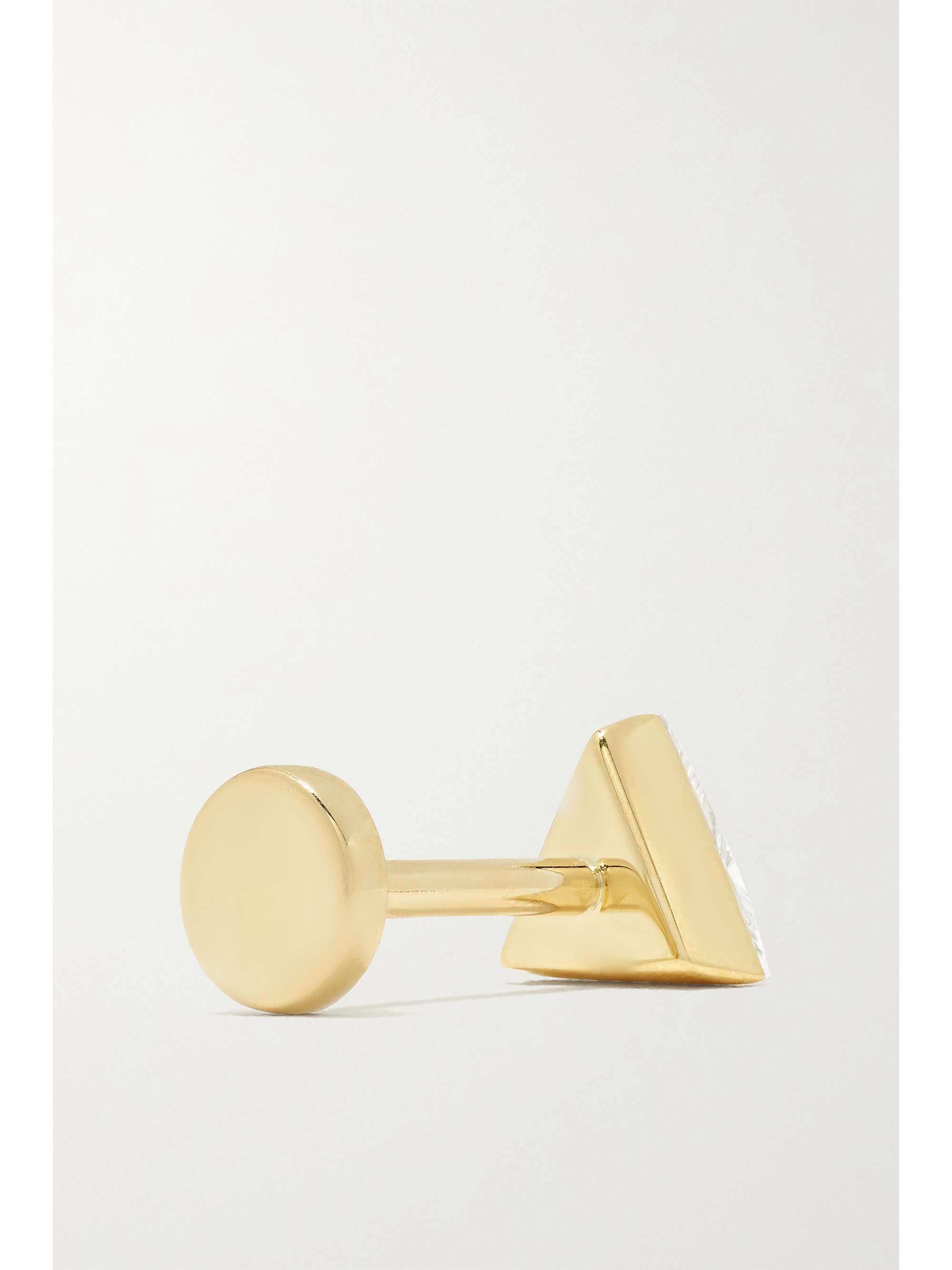 MARIA TASH 5mm Invisible 18-karat gold diamond earring