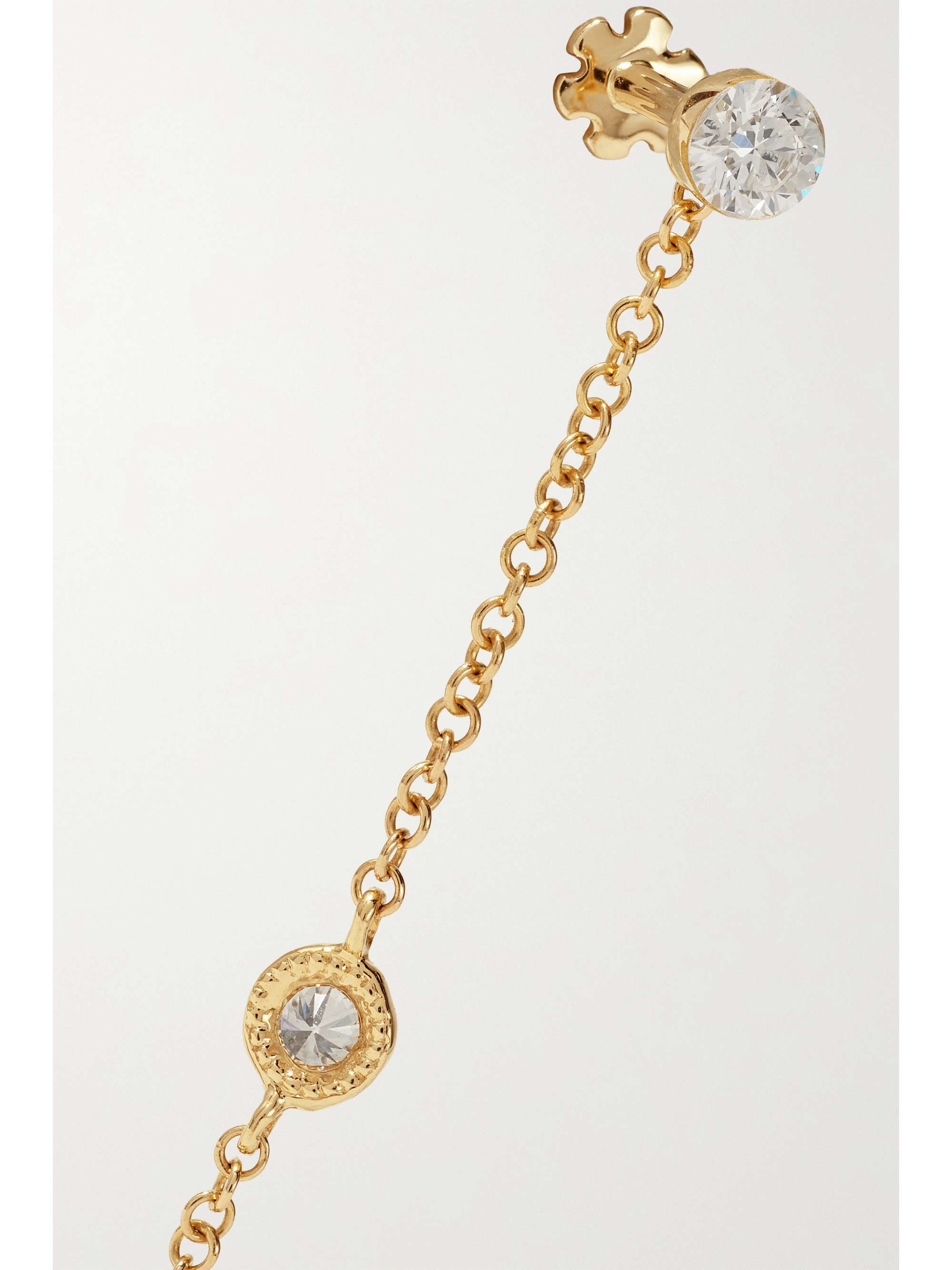 MARIA TASH Boucles d'oreilles en or 18 carats (750/1000) Scalloped 76 mm et Invisible 3 mm
