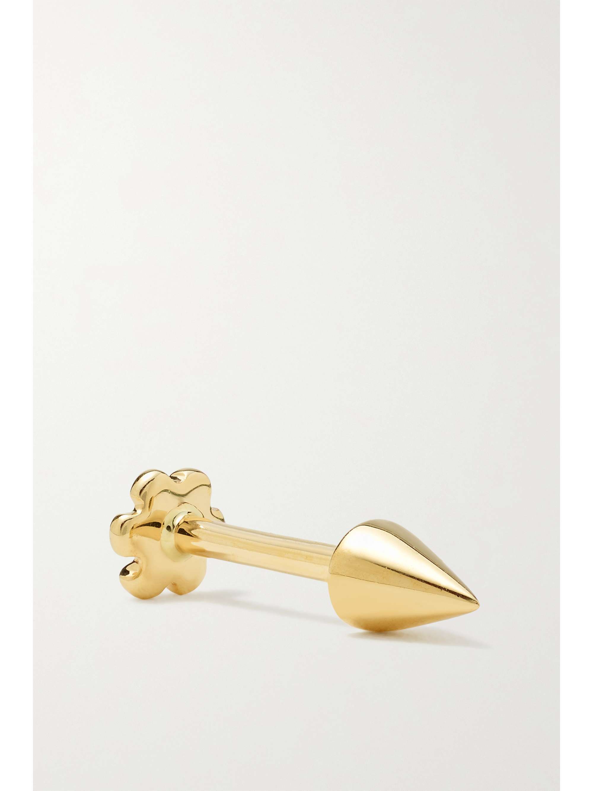 MARIA TASH 40mm Pendulum Spike 14-karat gold earring