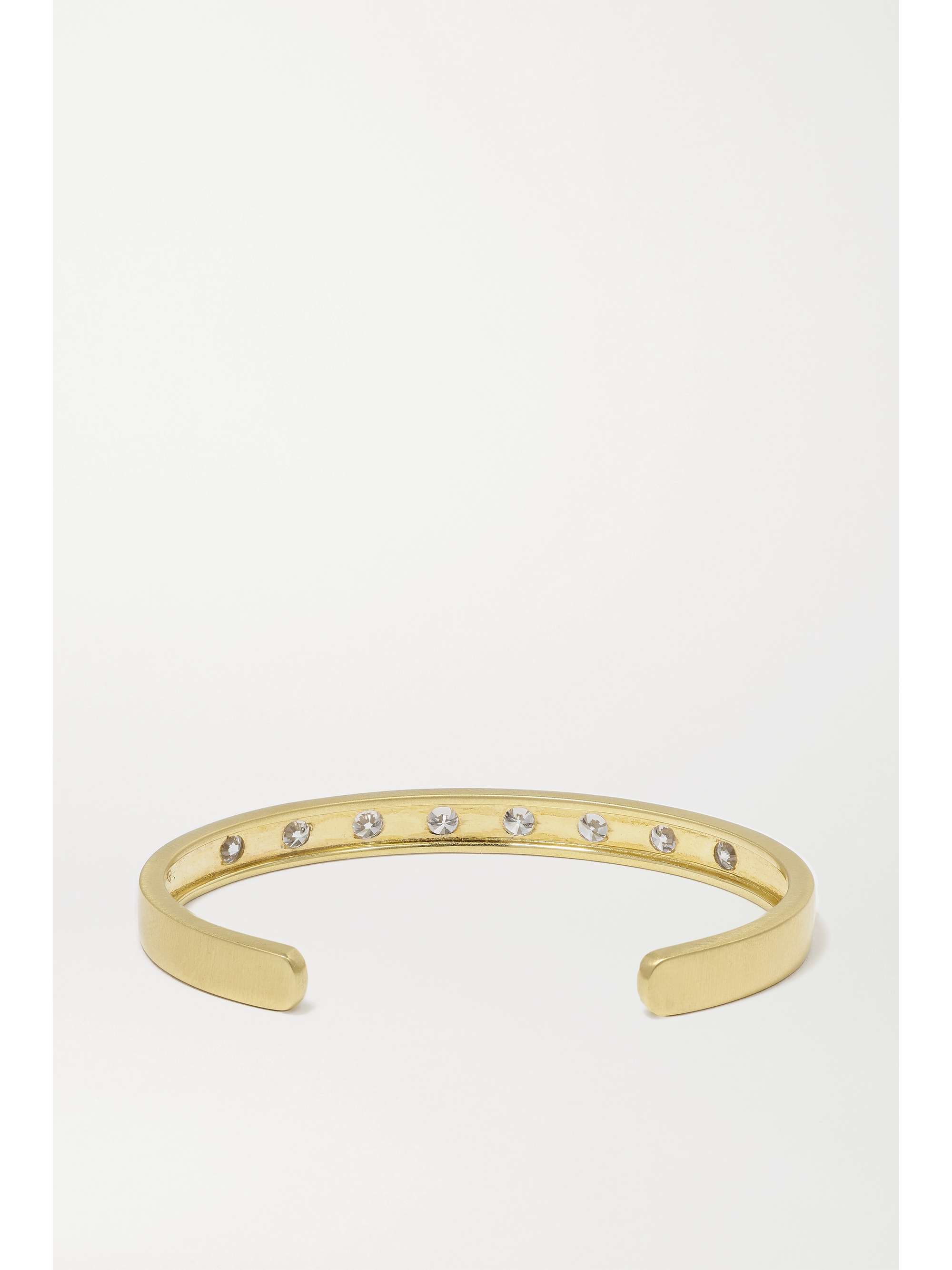 OCTAVIA ELIZABETH + NET SUSTAIN Sanded 18-karat recycled gold diamond cuff