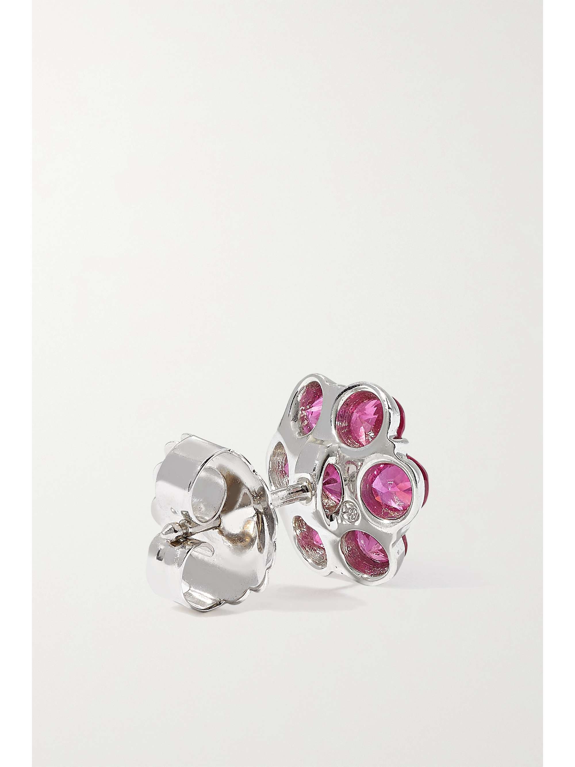 BAYCO Platinum sapphire earrings