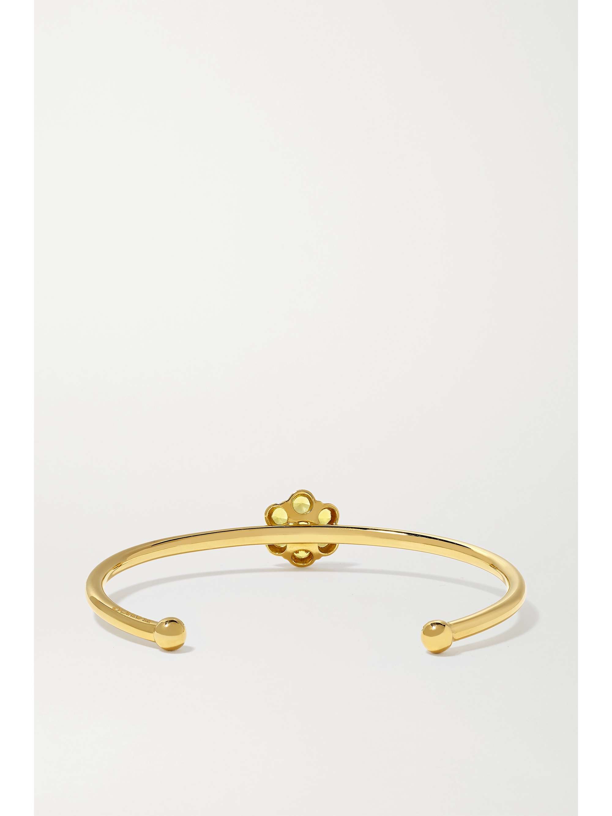 BAYCO 18-karat rose gold sapphire cuff