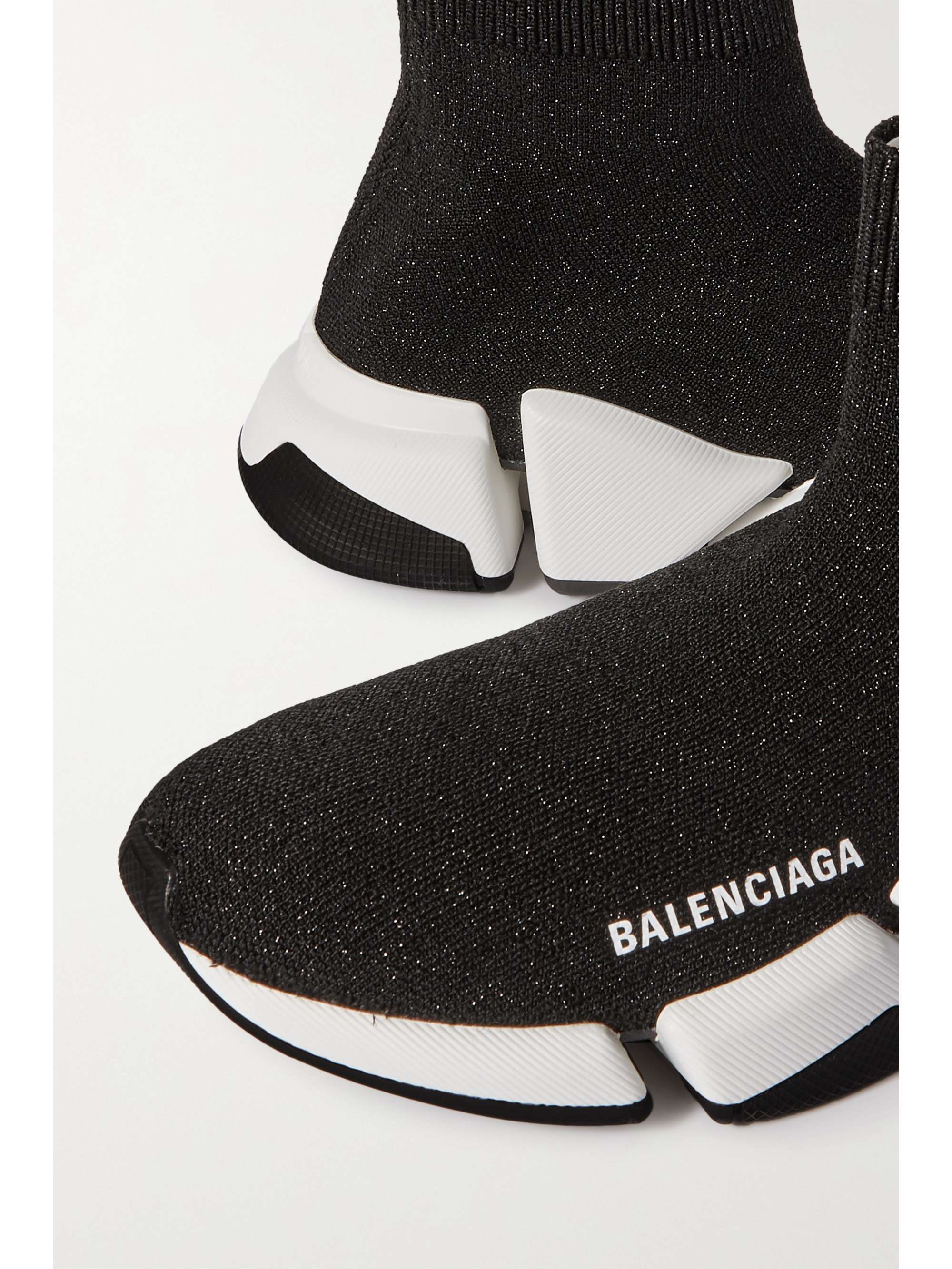 Balenciaga Speed Logo-Print High-Top Sneakers