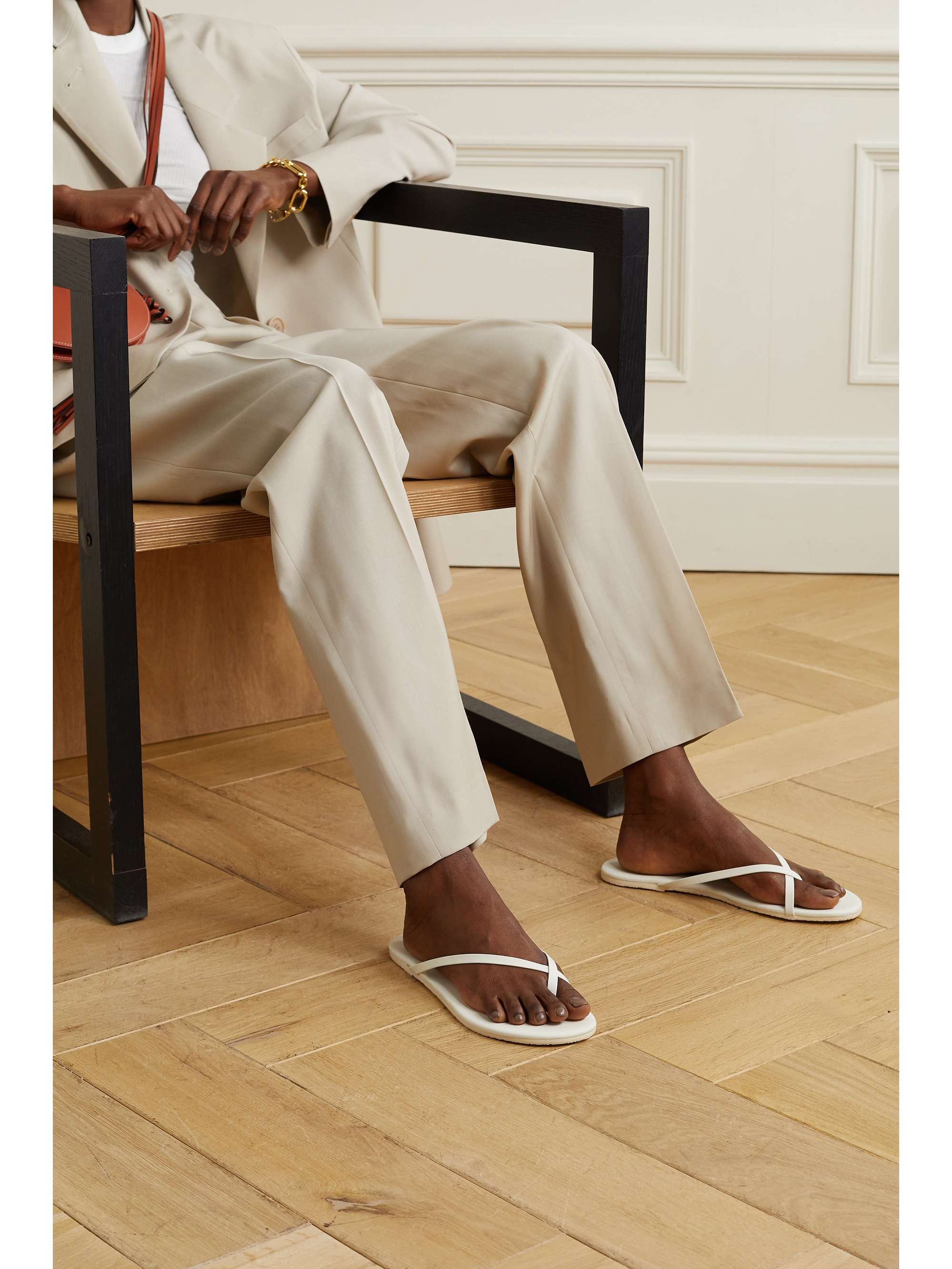 TKEES Liners matte-leather flip flops
