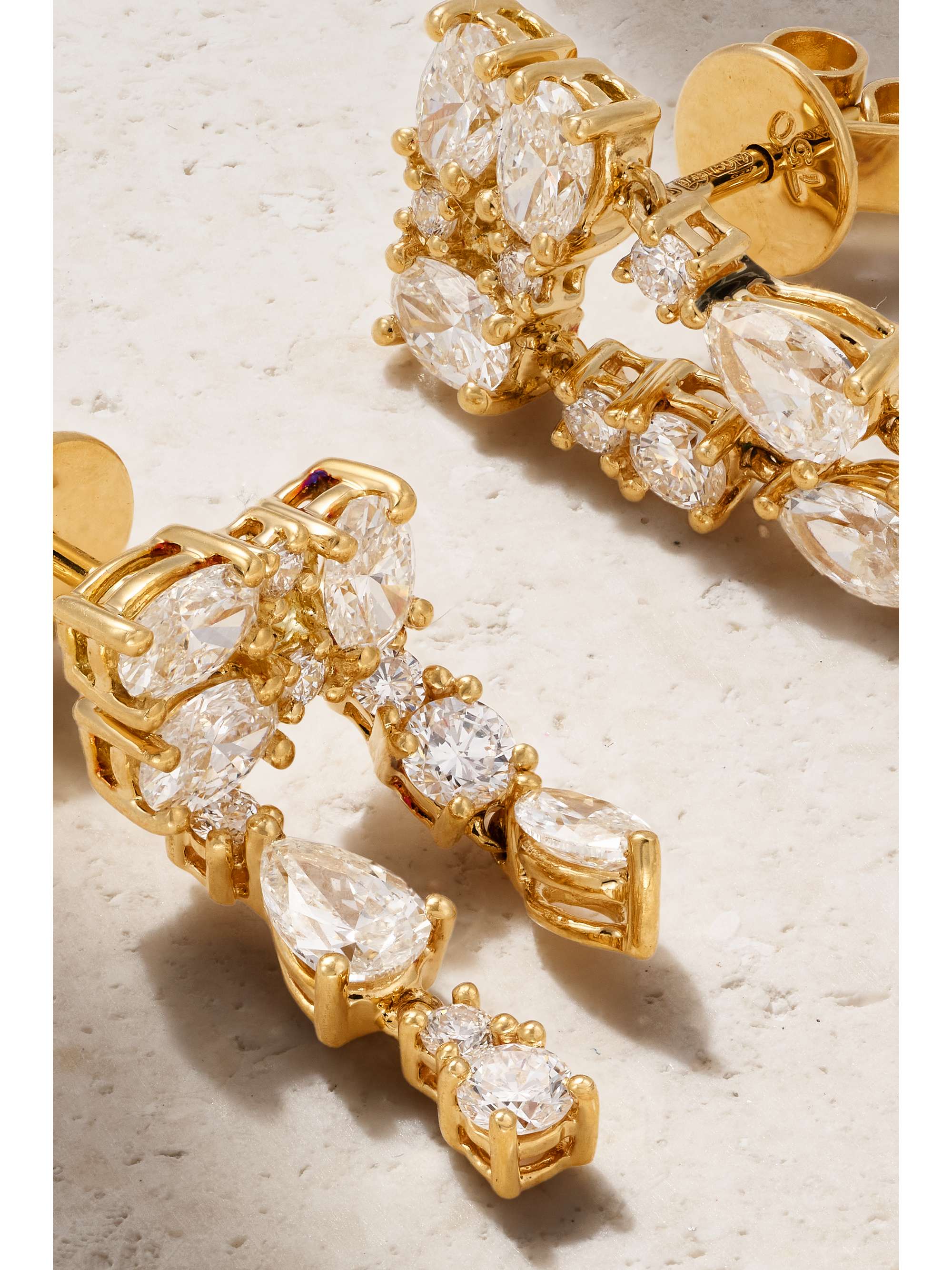 ANITA KO Maya Ohrringe aus 18 Karat Gold mit Diamanten