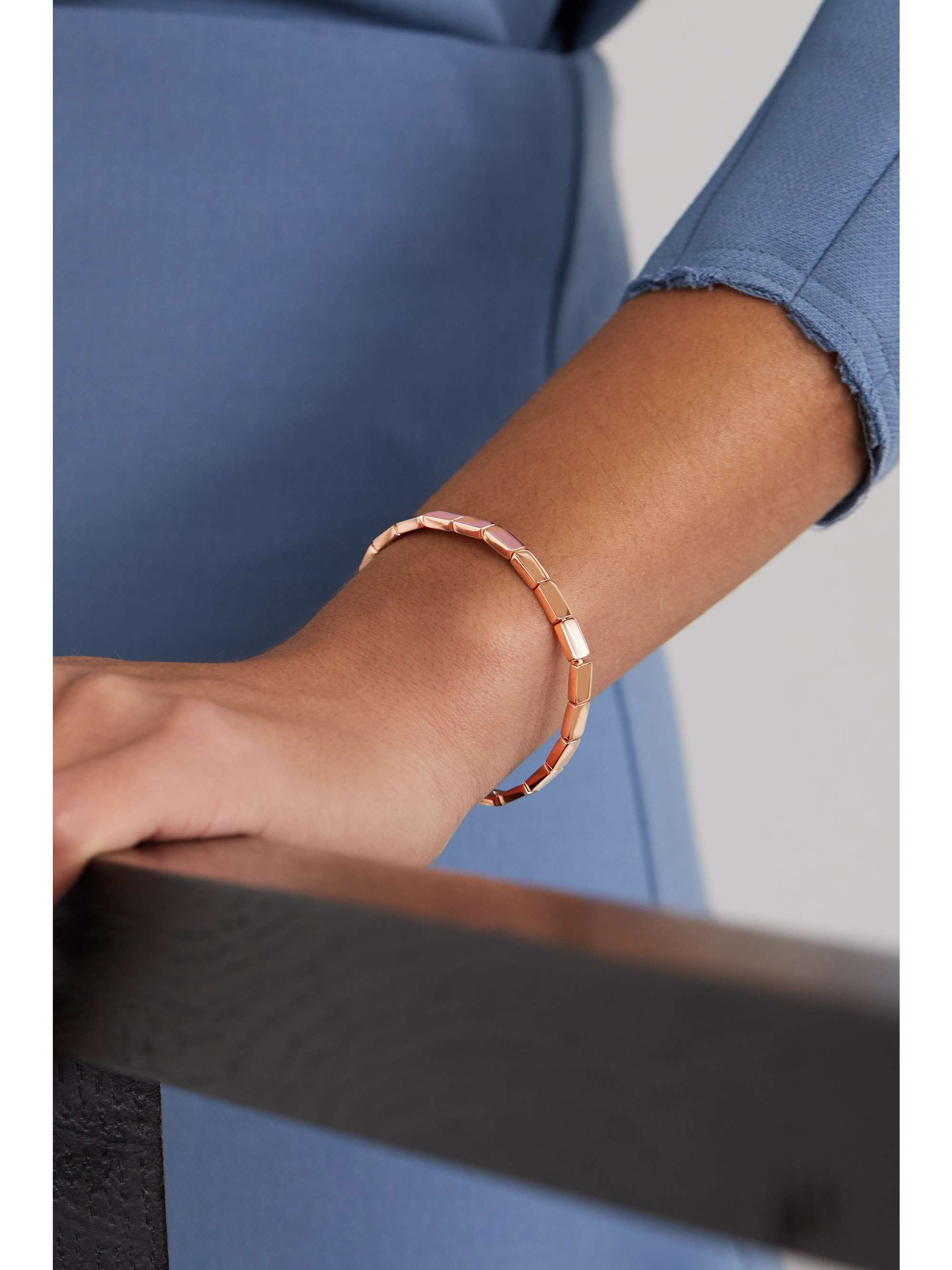 ANITA KO Bunny 18-karat rose gold bracelet