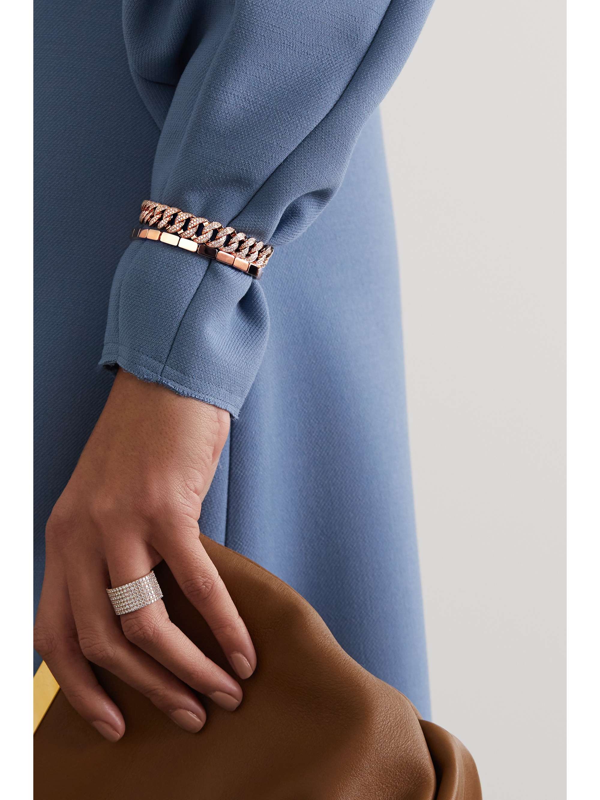ANITA KO Bunny 18-karat rose gold bracelet