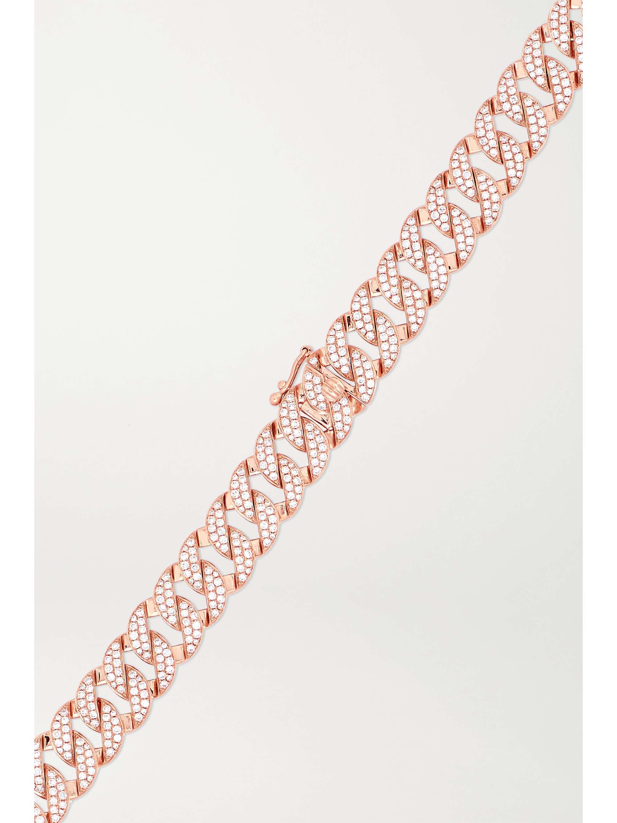 ANITA KO Havana small 18-karat rose gold diamond necklace