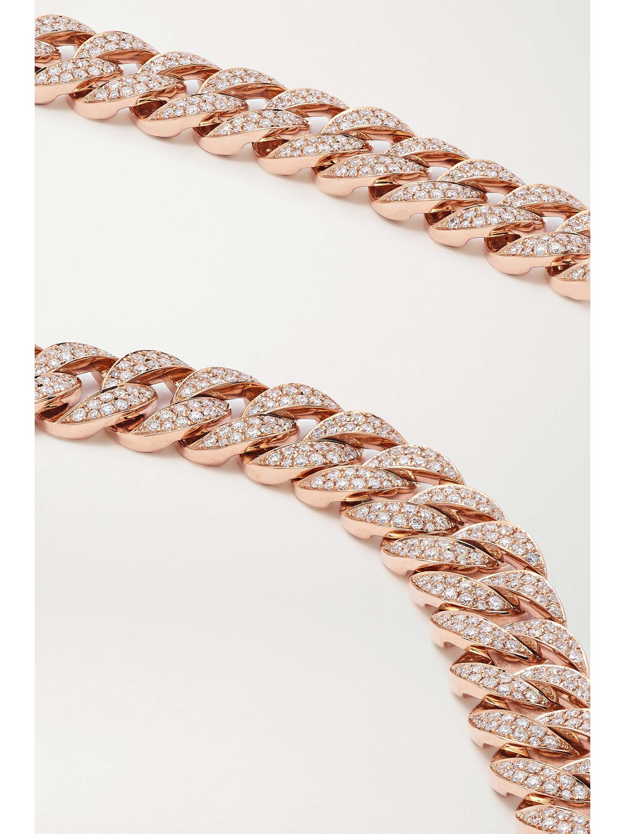 ANITA KO Havana small 18-karat rose gold diamond necklace