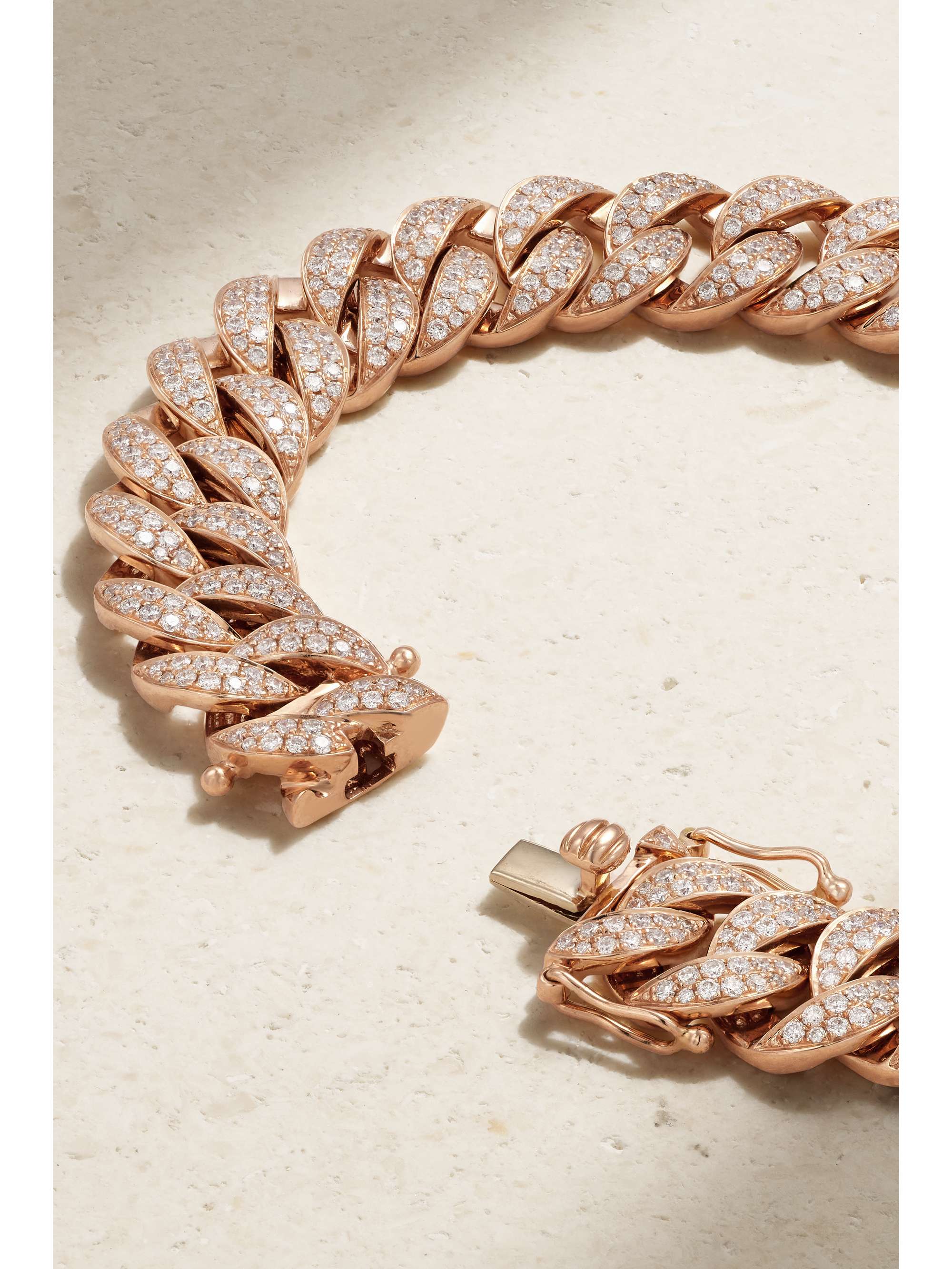 ANITA KO Havana kleines Armband aus 18 Karat Roségold mit Diamanten