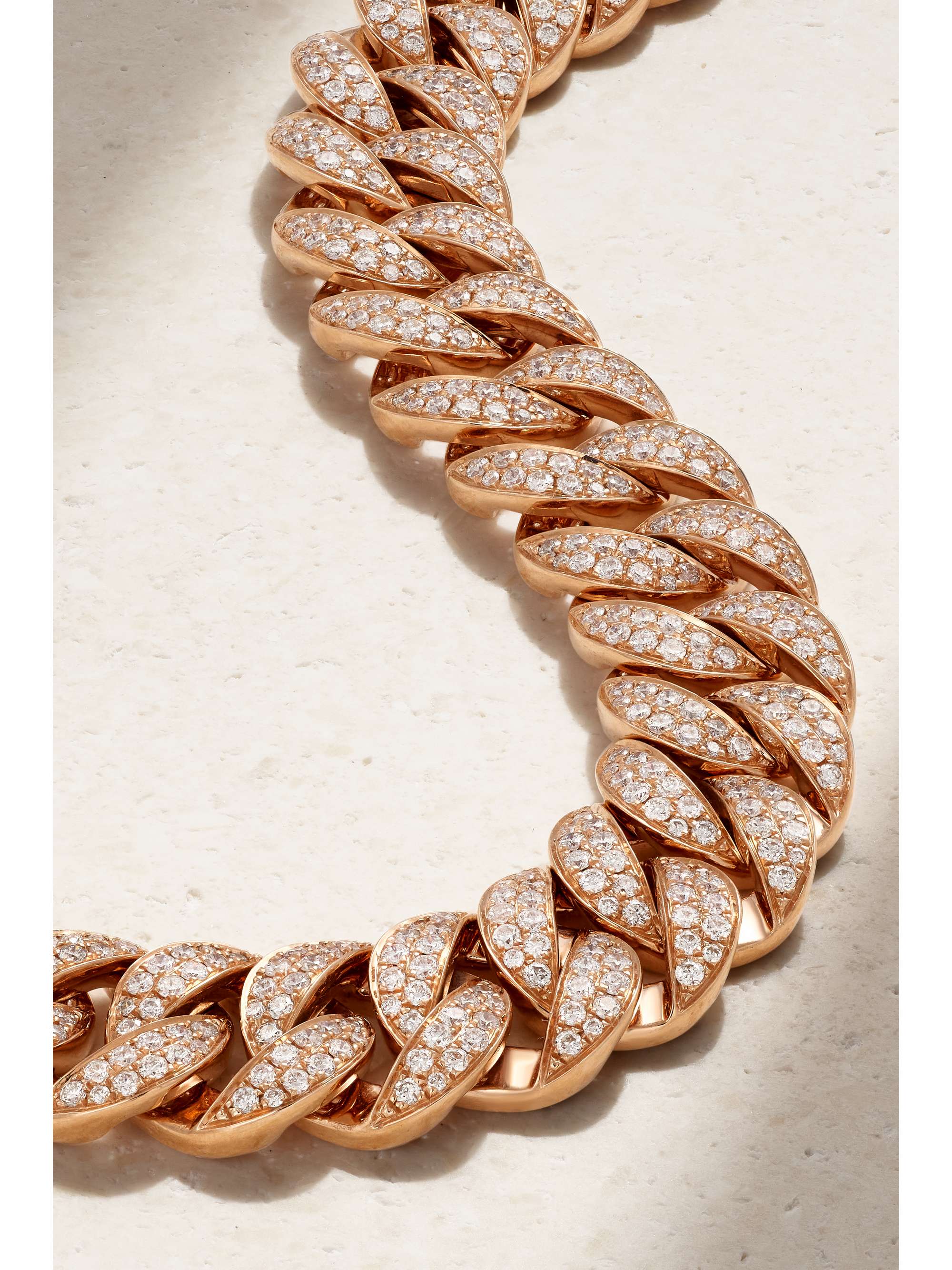 ANITA KO Havana kleines Armband aus 18 Karat Roségold mit Diamanten