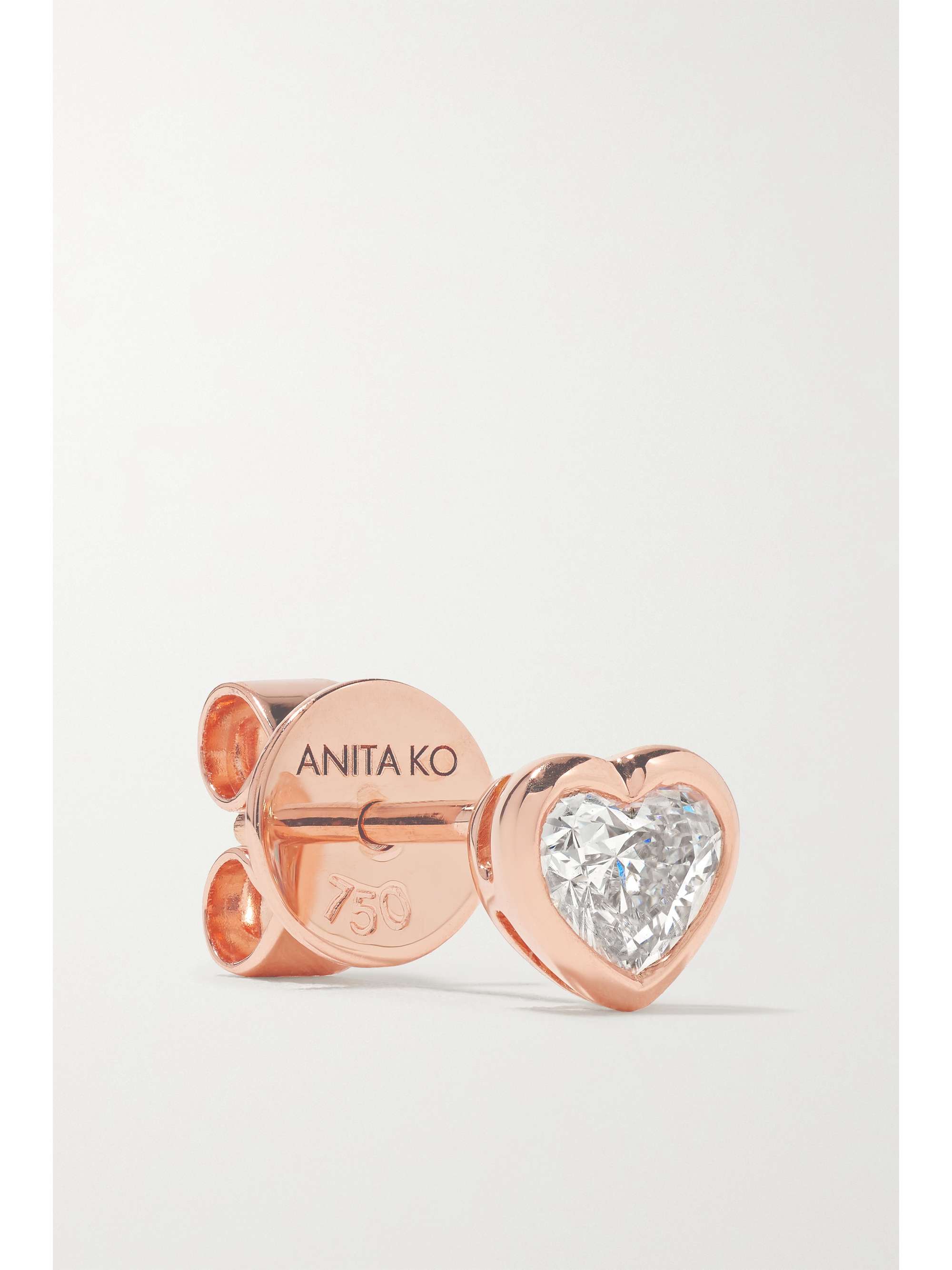 ANITA KO 18-karat rose gold diamond earrings