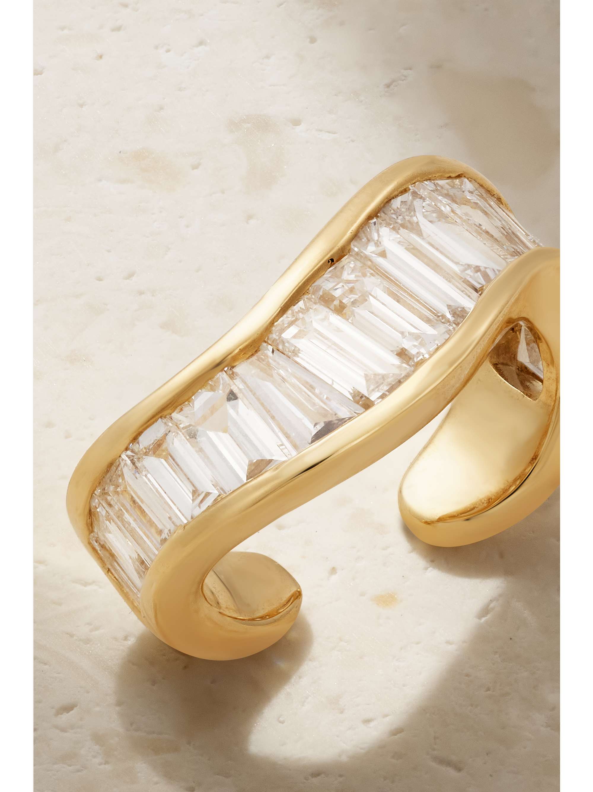 ANITA KO Wave 18-karat gold diamond ear cuff