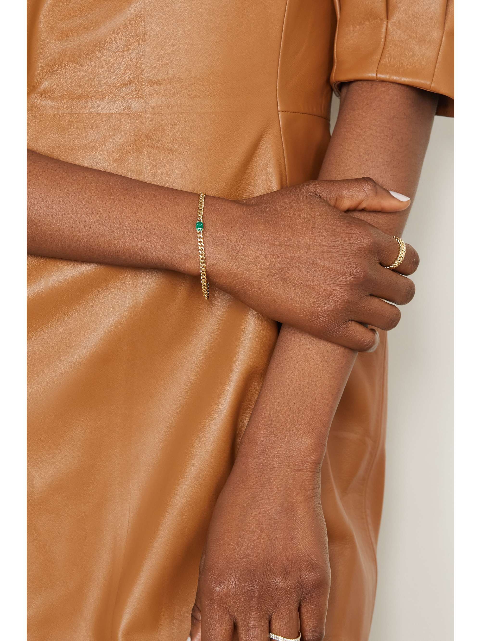 ANITA KO 18-karat gold emerald bracelet