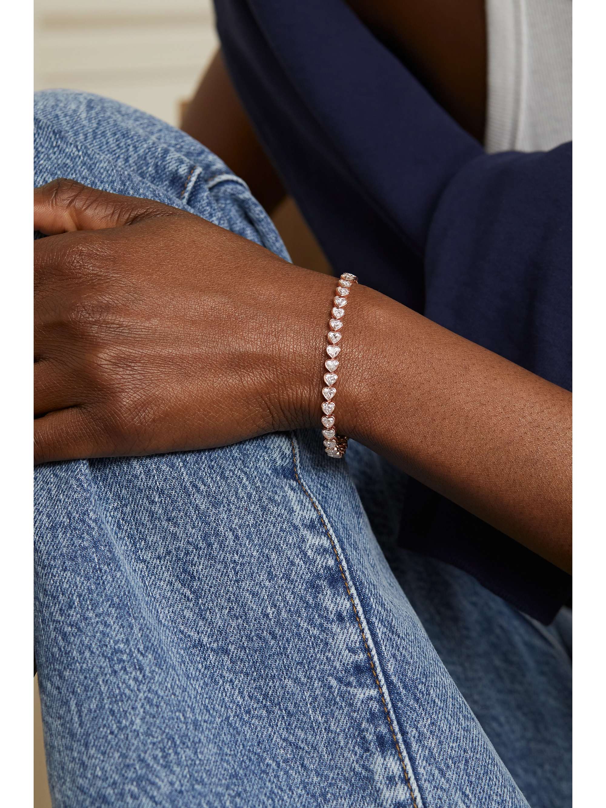 ANITA KO 18-karat rose gold diamond bracelet