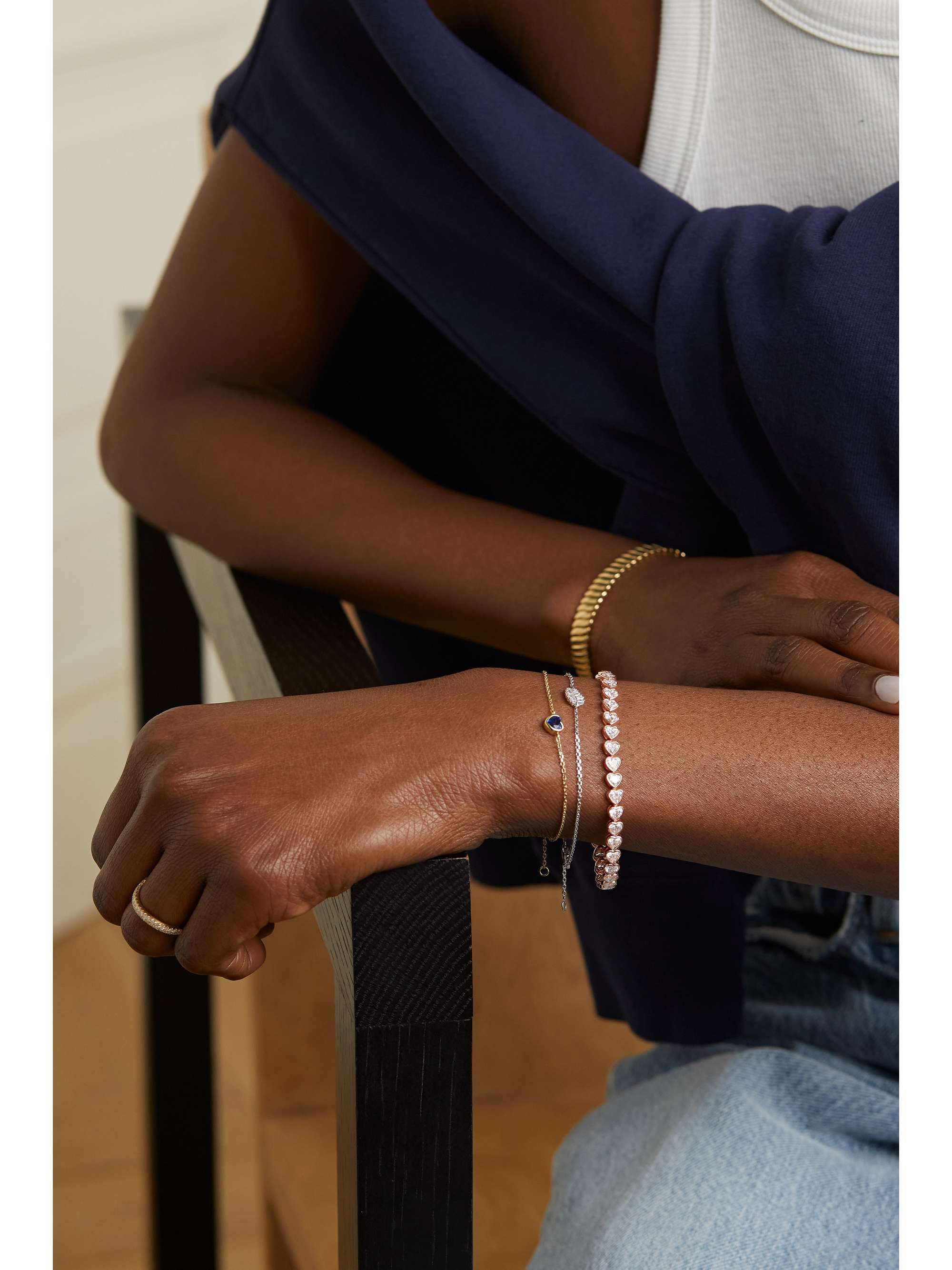ANITA KO 18-karat rose gold diamond bracelet