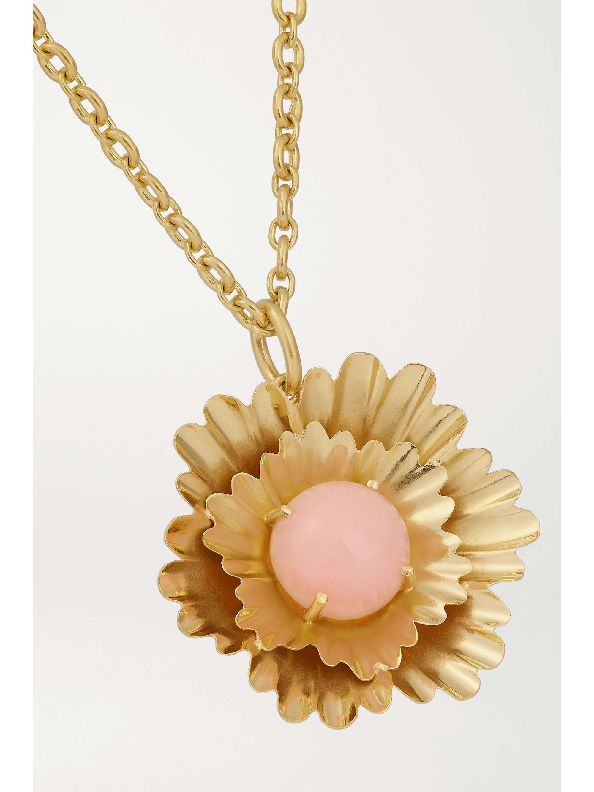 IRENE NEUWIRTH Super Bloom 18-karat gold opal necklace
