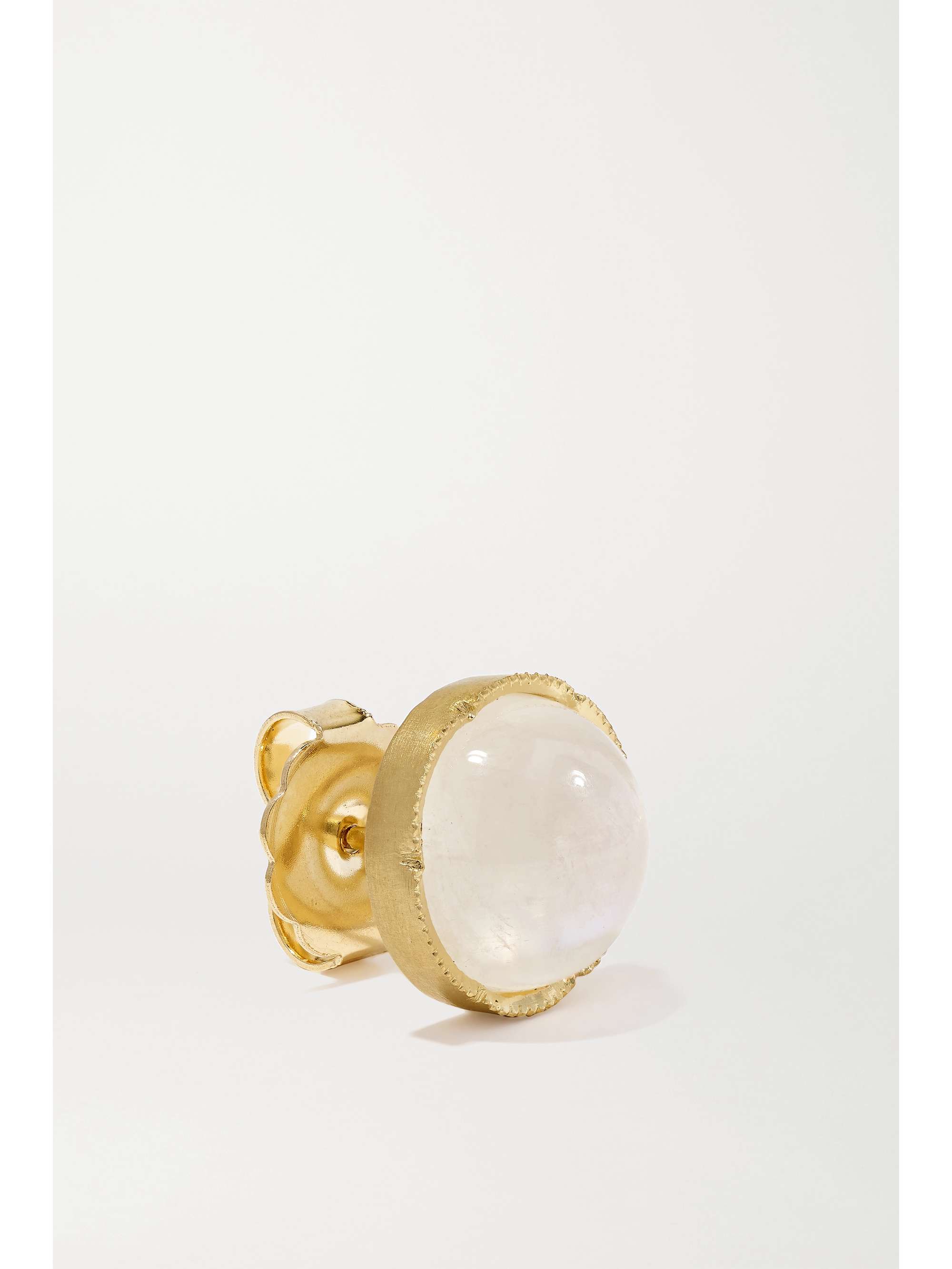 IRENE NEUWIRTH Classic 18-karat gold moonstone earrings