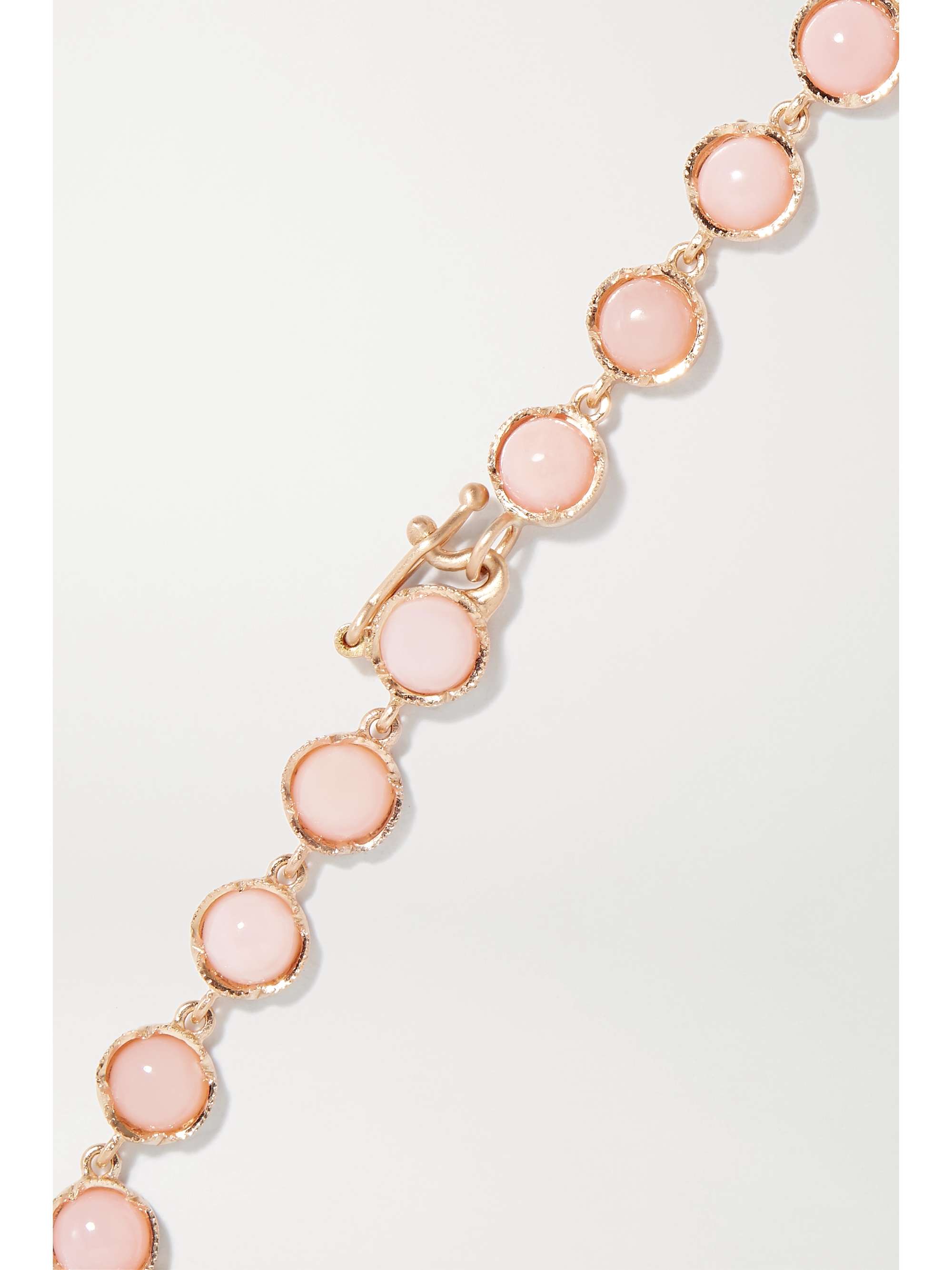 IRENE NEUWIRTH Classic 18-karat rose gold opal bracelet