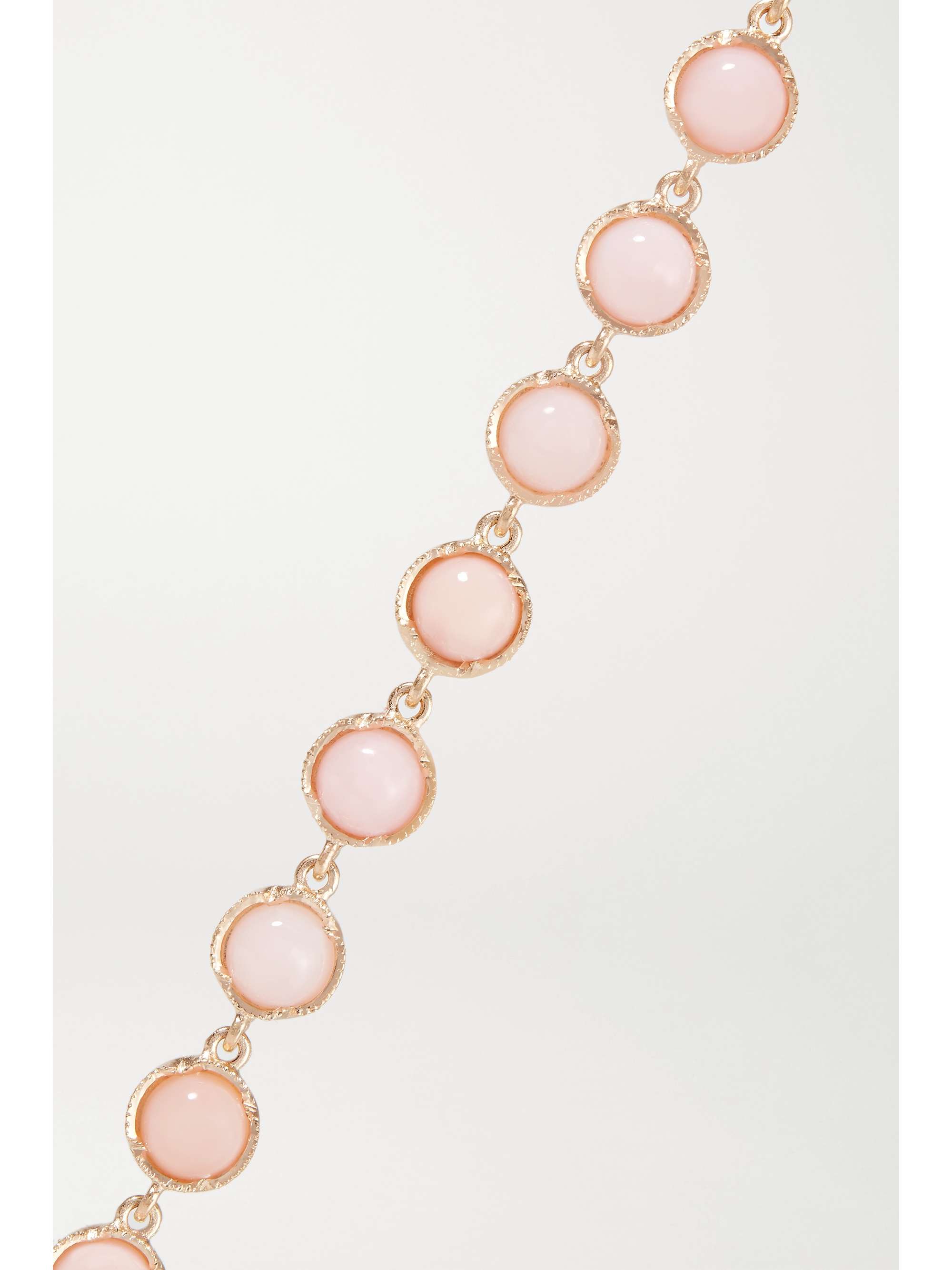 IRENE NEUWIRTH Classic 18-karat rose gold opal bracelet