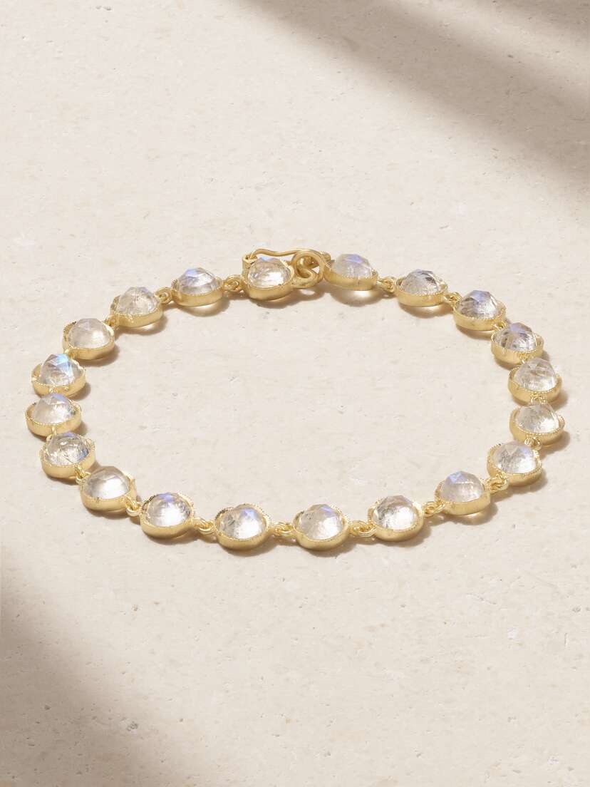 Irene Neuwirth Classic 18-karat Gold Moonstone Bracelet