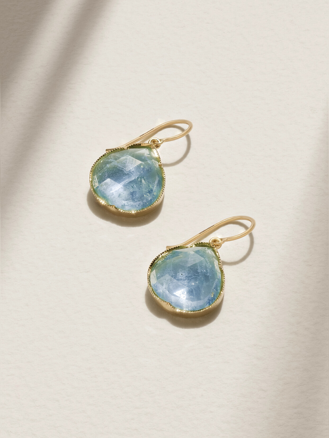 Irene Neuwirth 18-karat Gold Aquamarine Earrings