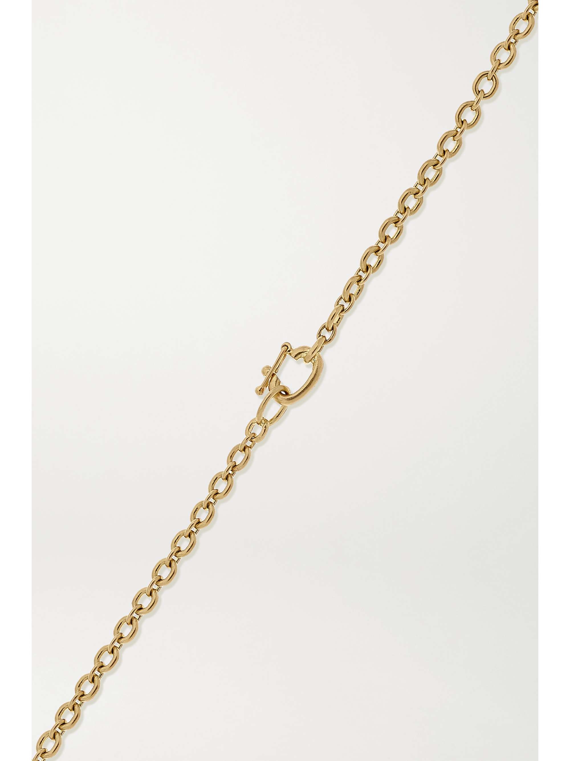 IRENE NEUWIRTH True Love 18-karat yellow and white gold, sapphire and diamond necklace