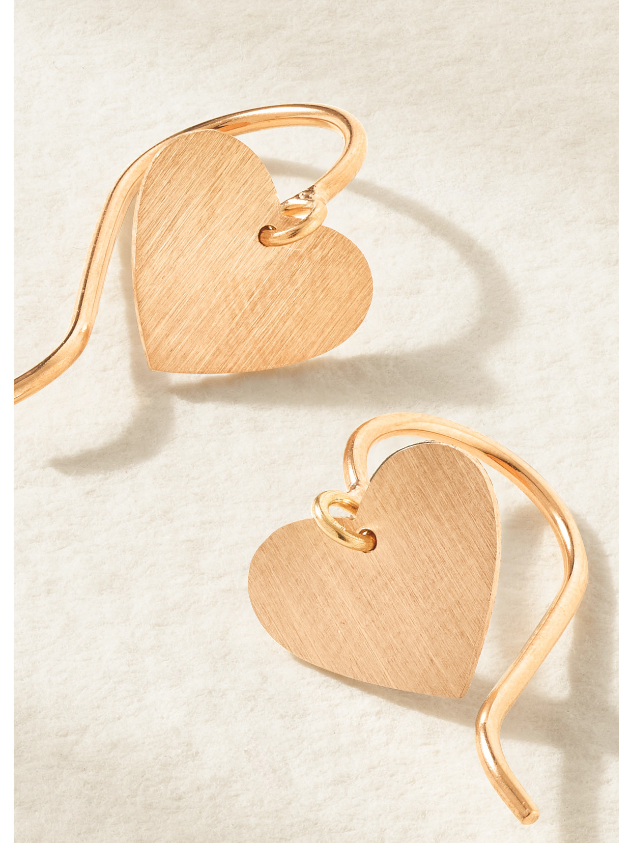 Shop Irene Neuwirth Love 18-karat Rose Gold Earrings