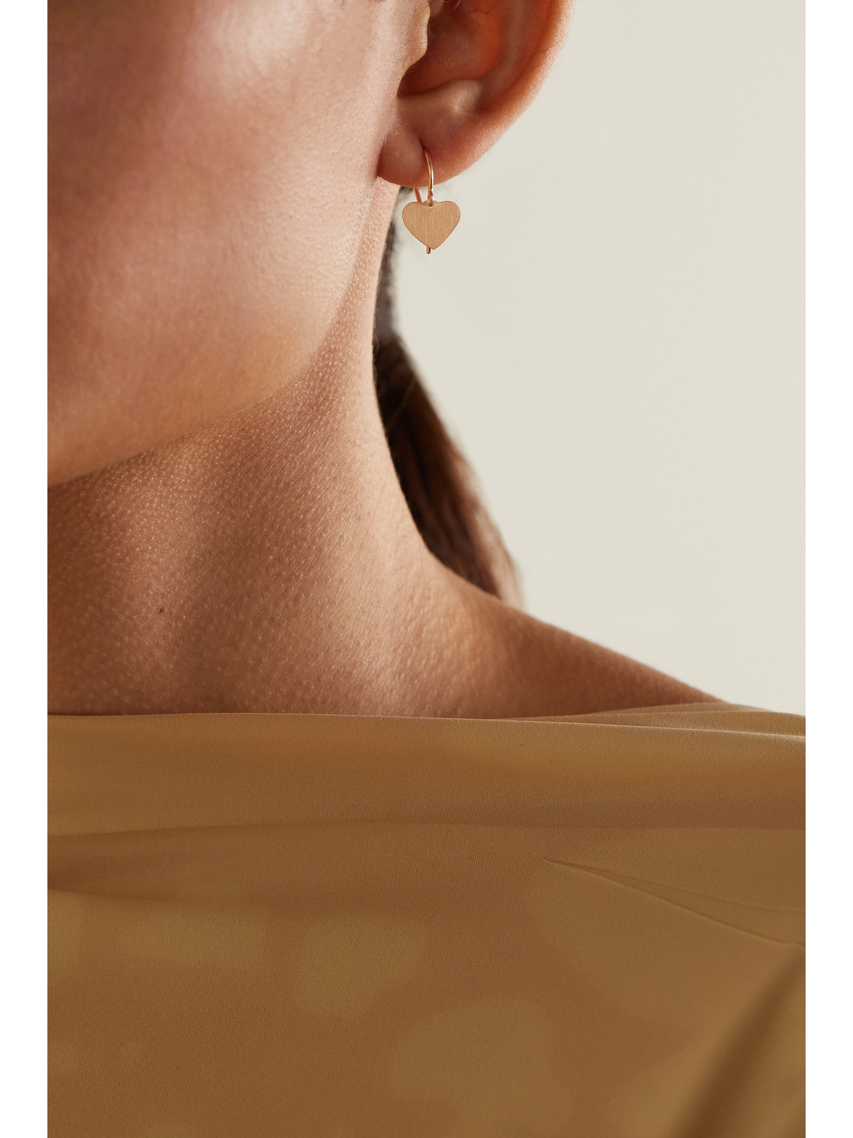 Shop Irene Neuwirth Love 18-karat Rose Gold Earrings