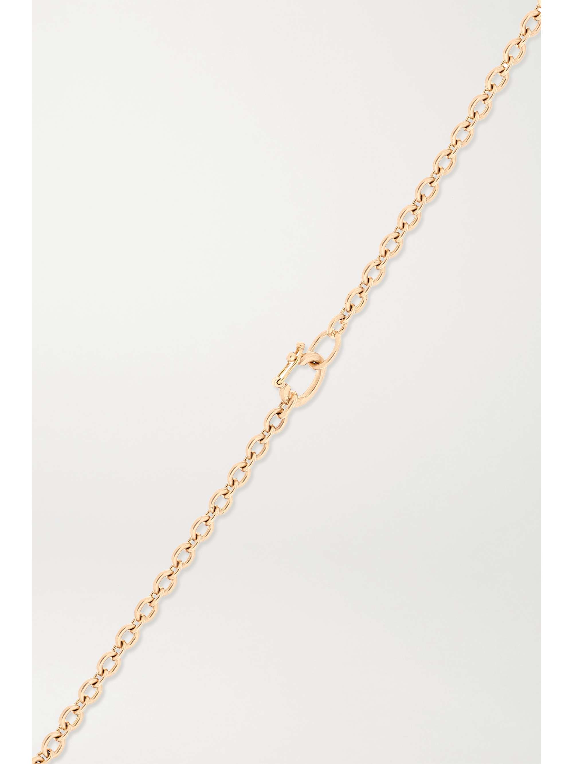 IRENE NEUWIRTH Botanical 18-karat rose gold, chalcedony and opal necklace