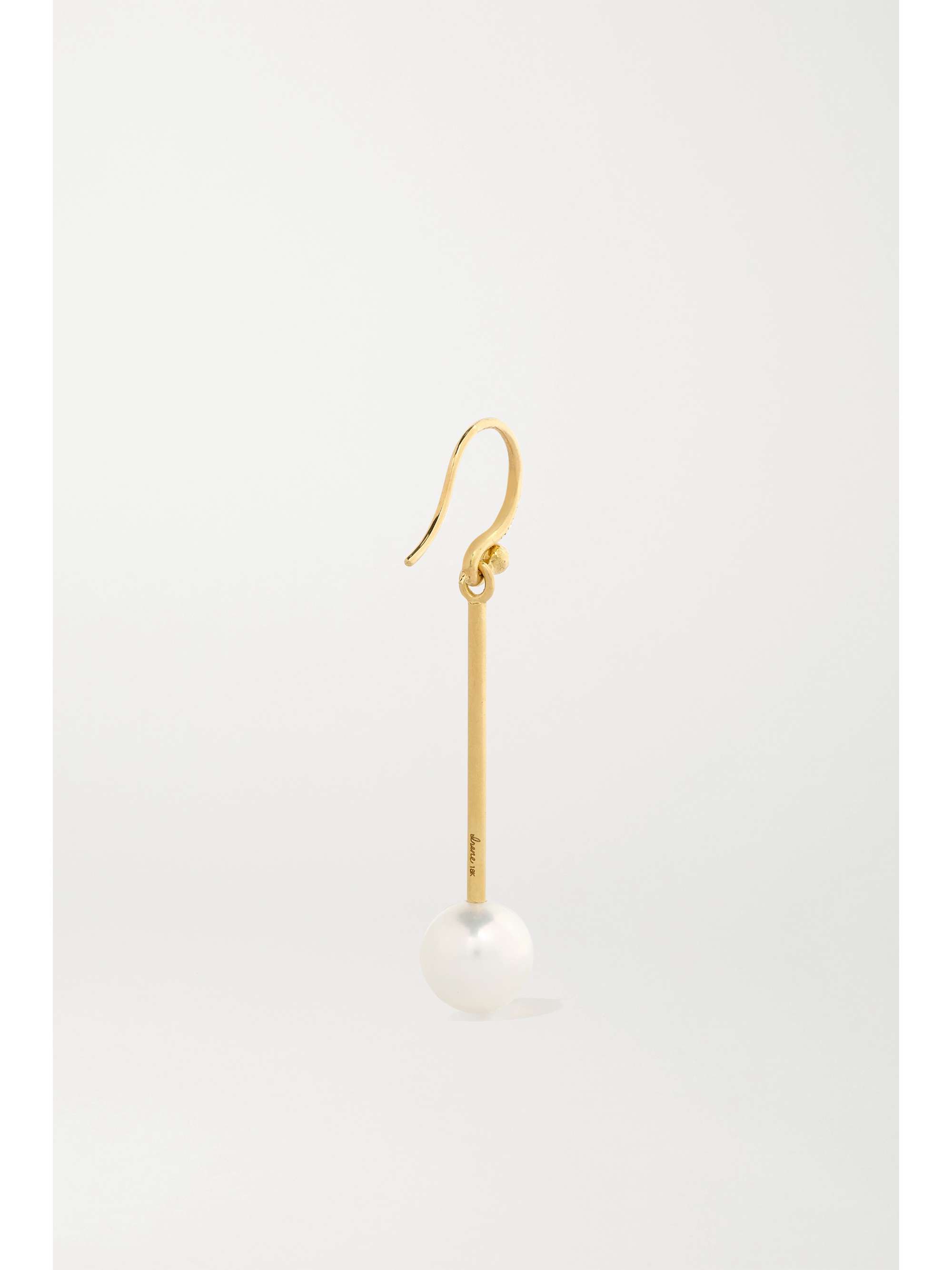 IRENE NEUWIRTH Gumball 18-karat gold, pearl and diamond earrings