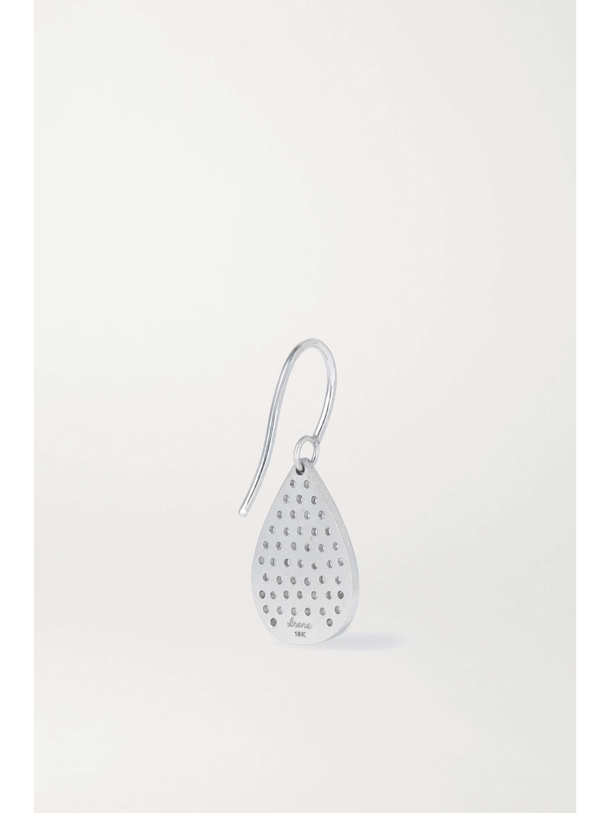 IRENE NEUWIRTH 18-karat white gold diamond earrings