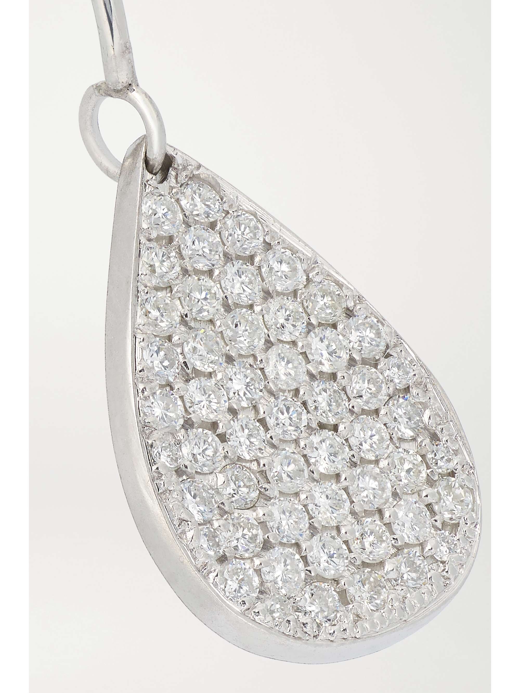 IRENE NEUWIRTH 18-karat white gold diamond earrings