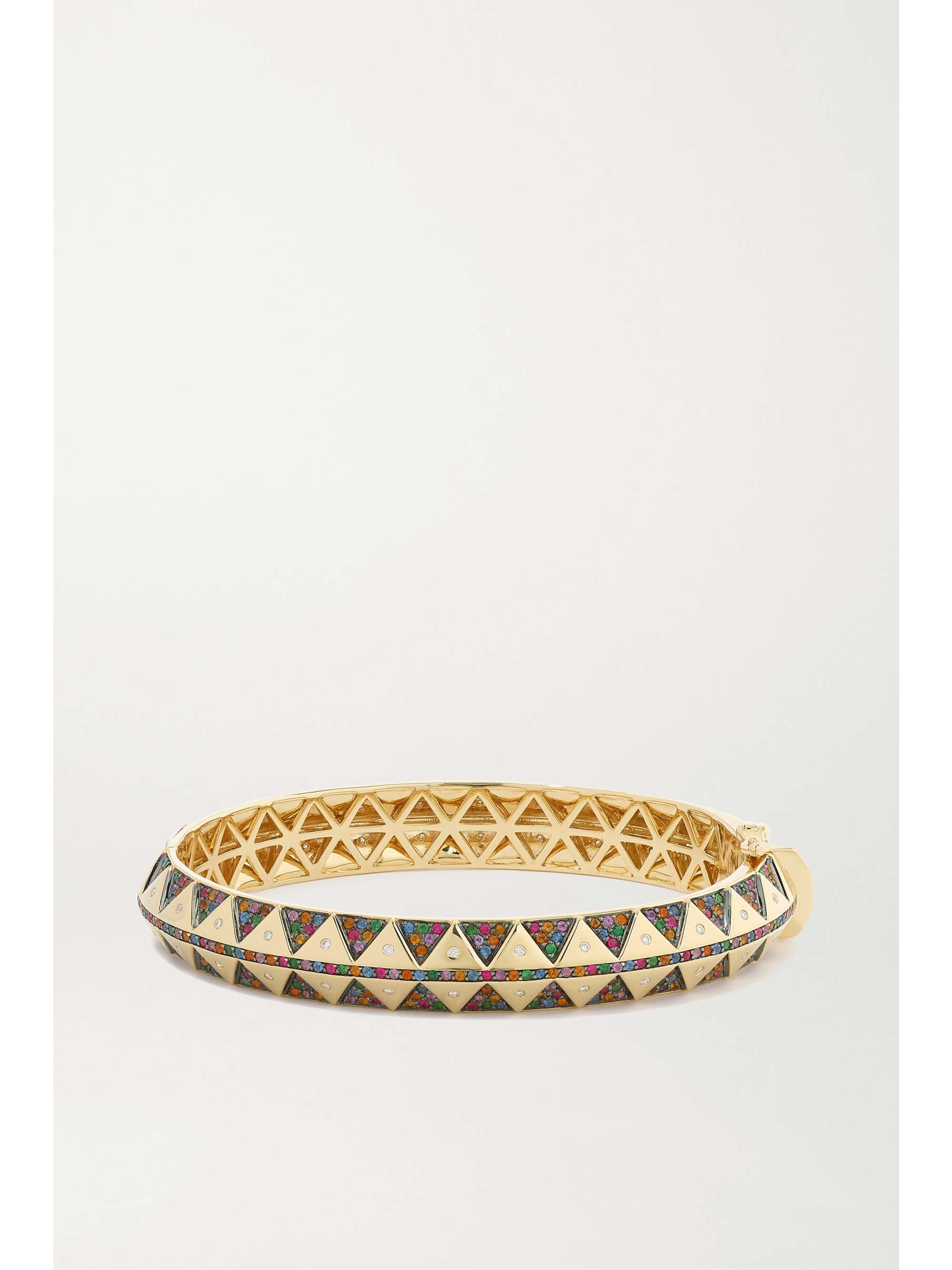 HARWELL GODFREY 18-karat gold, sapphire and diamond bracelet