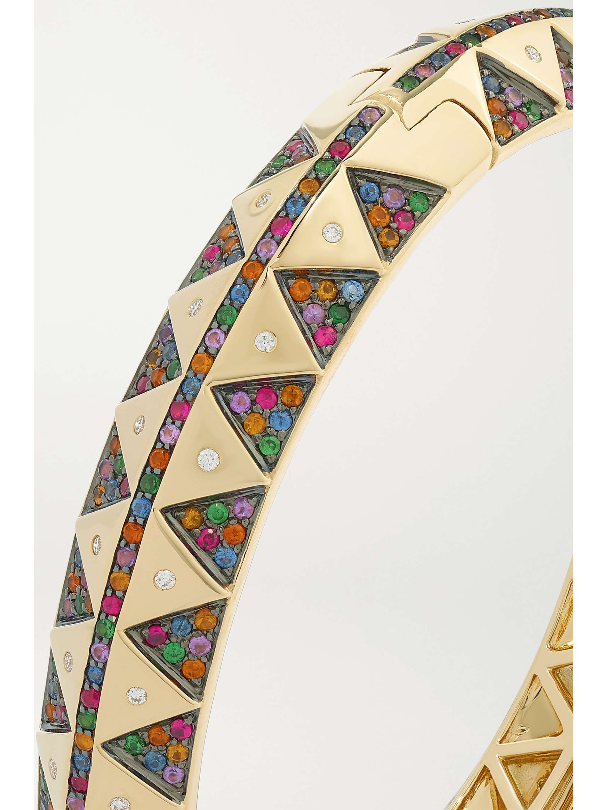HARWELL GODFREY 18-karat gold, sapphire and diamond bracelet