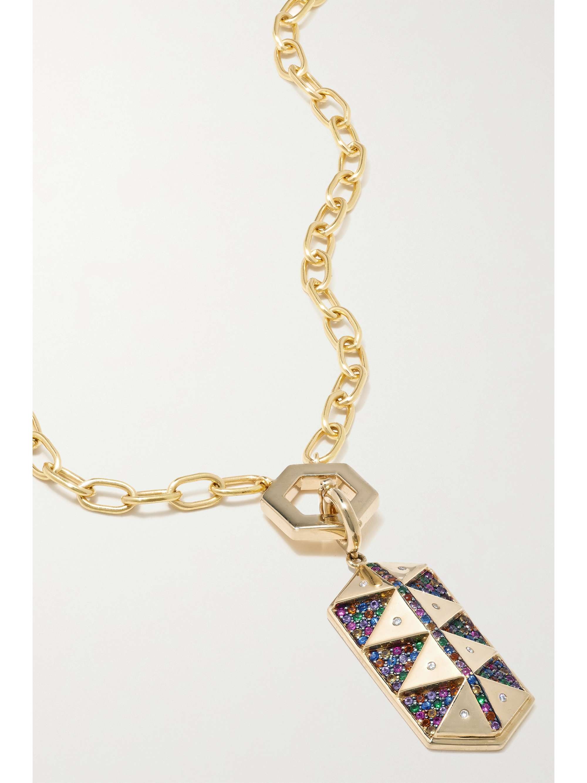 HARWELL GODFREY 18-karat gold multi-stone necklace