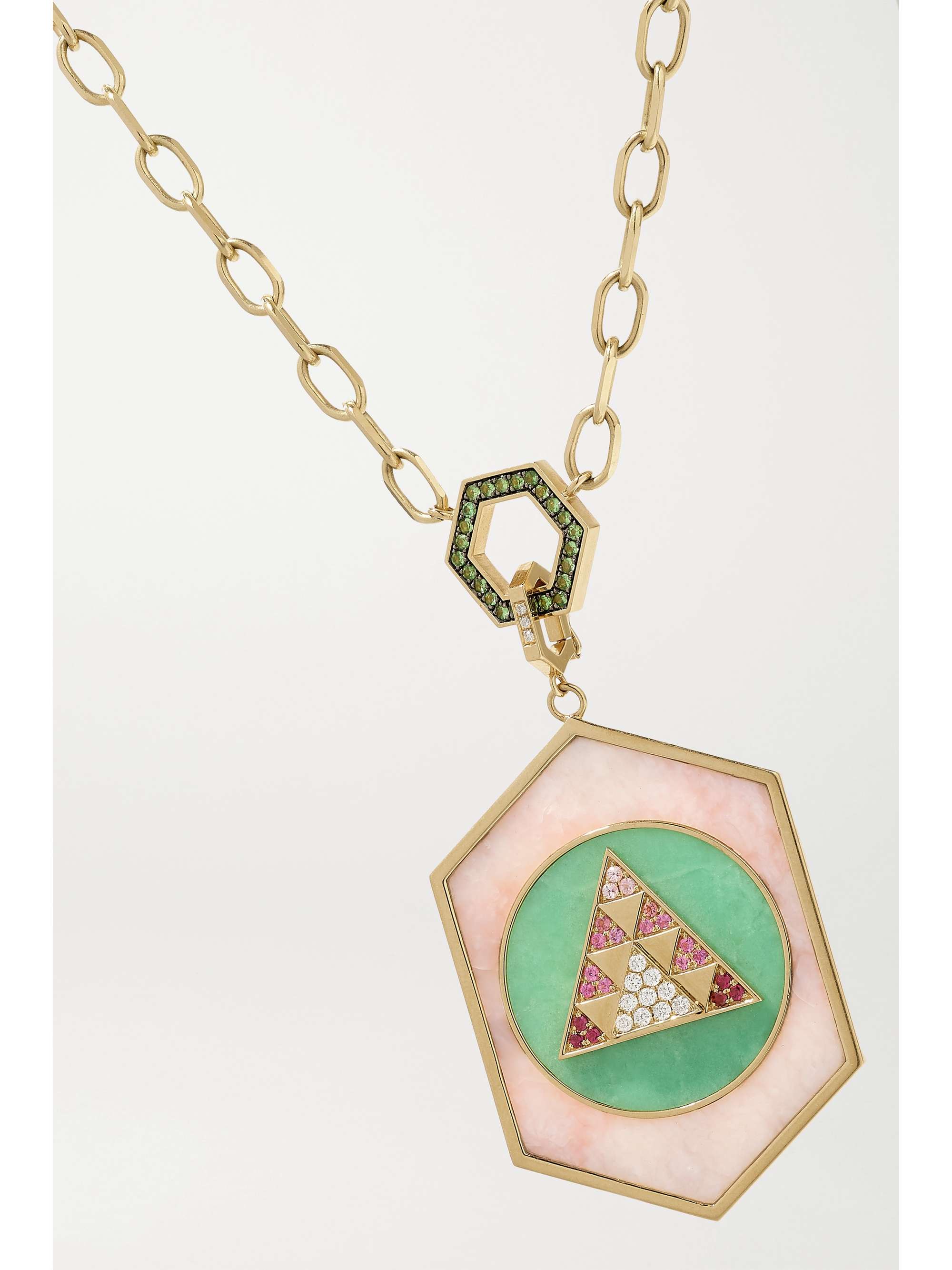 HARWELL GODFREY 18-karat gold multi-stone necklace