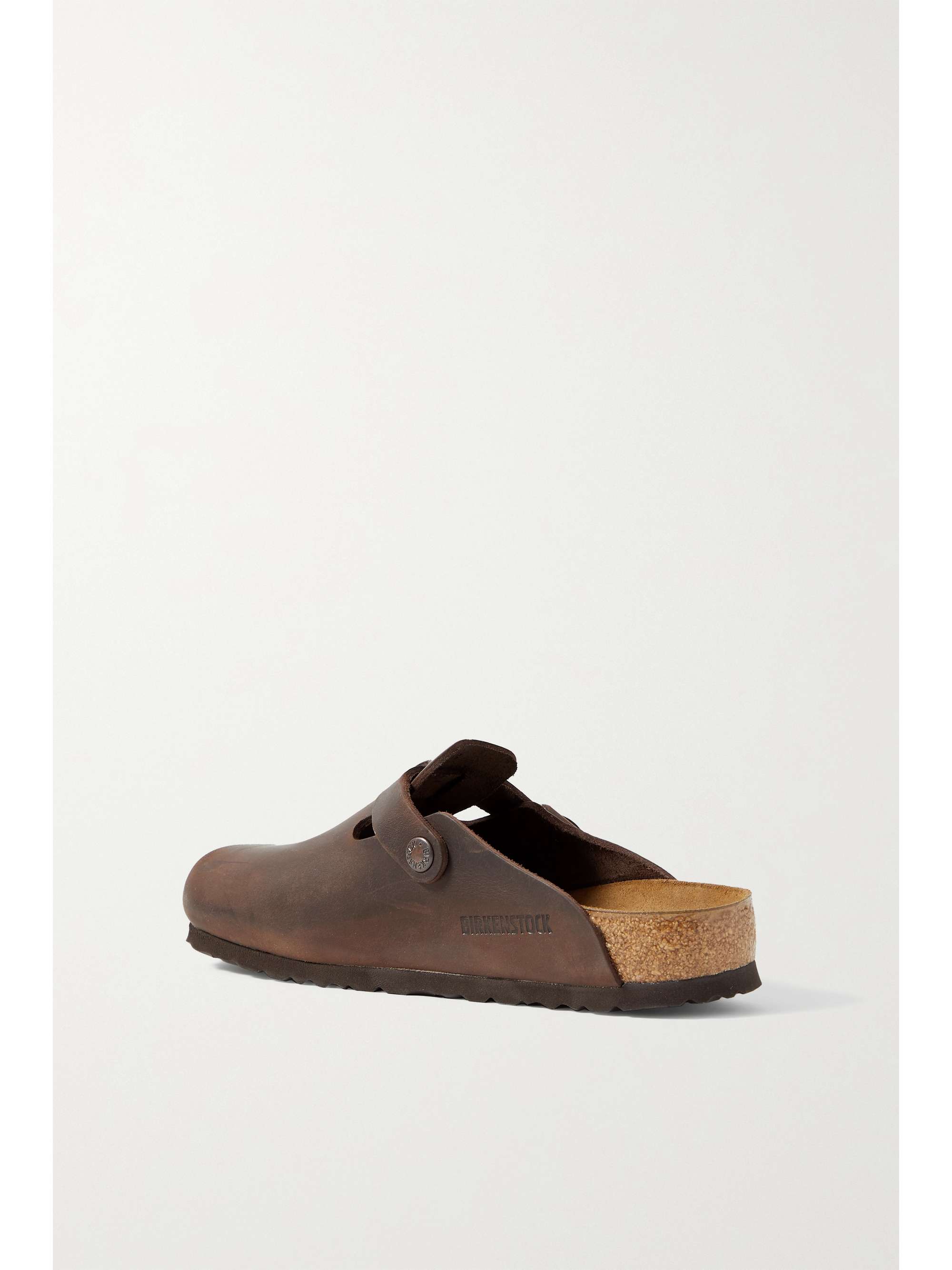 BIRKENSTOCK Boston leather slippers