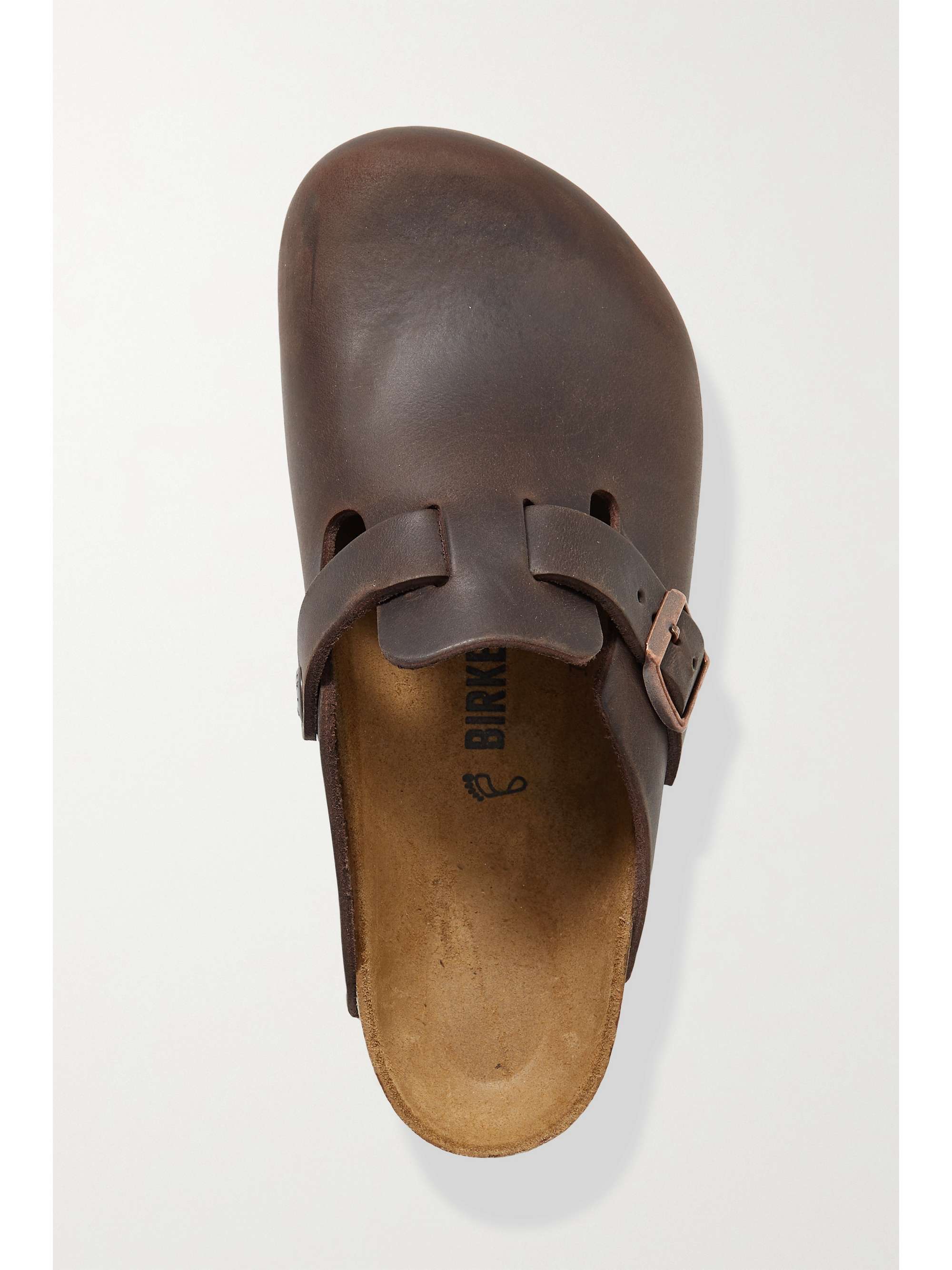 BIRKENSTOCK Boston leather slippers