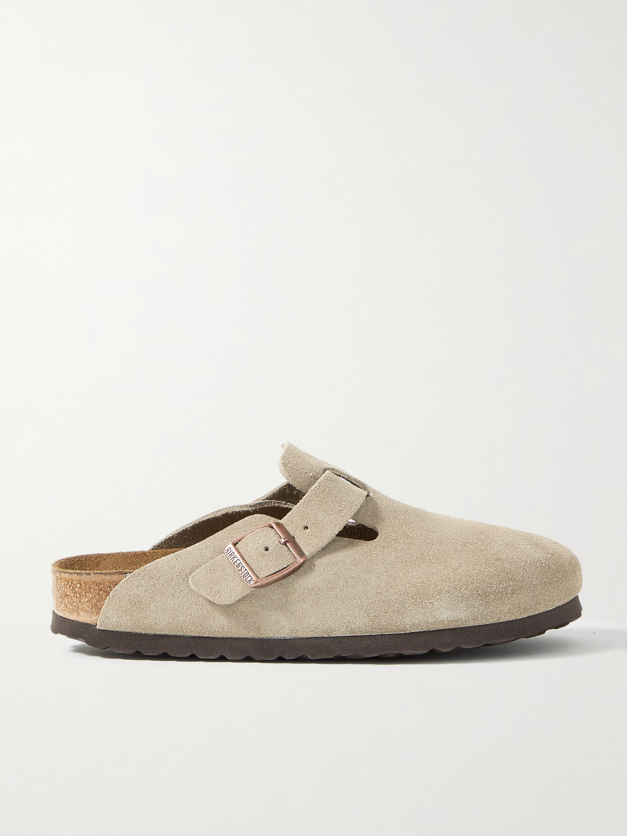 Birkenstock Boston Suede Clogs - Brown