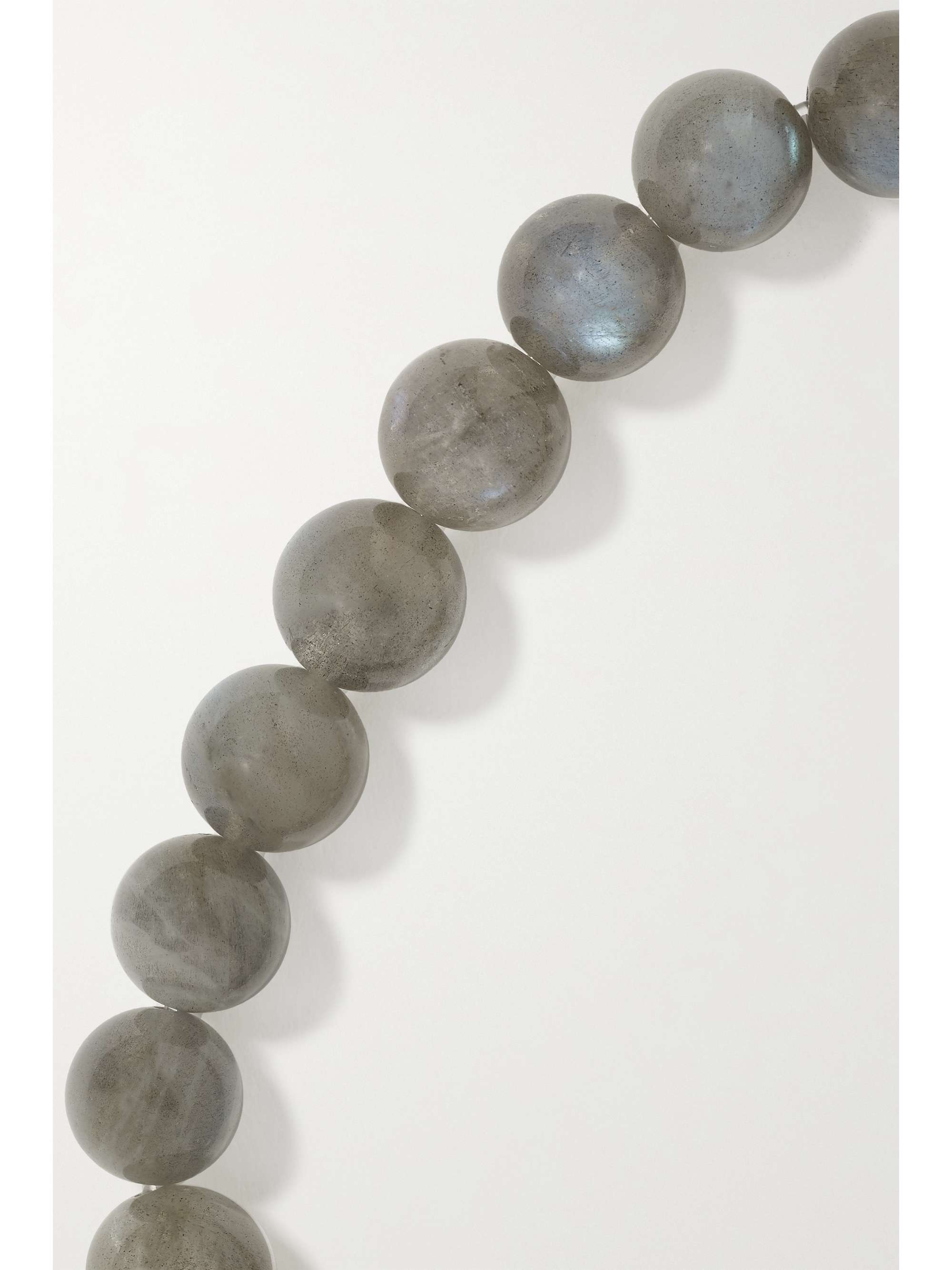 LOREE RODKIN Starburst 14-karat white gold, labradorite and diamond bracelet