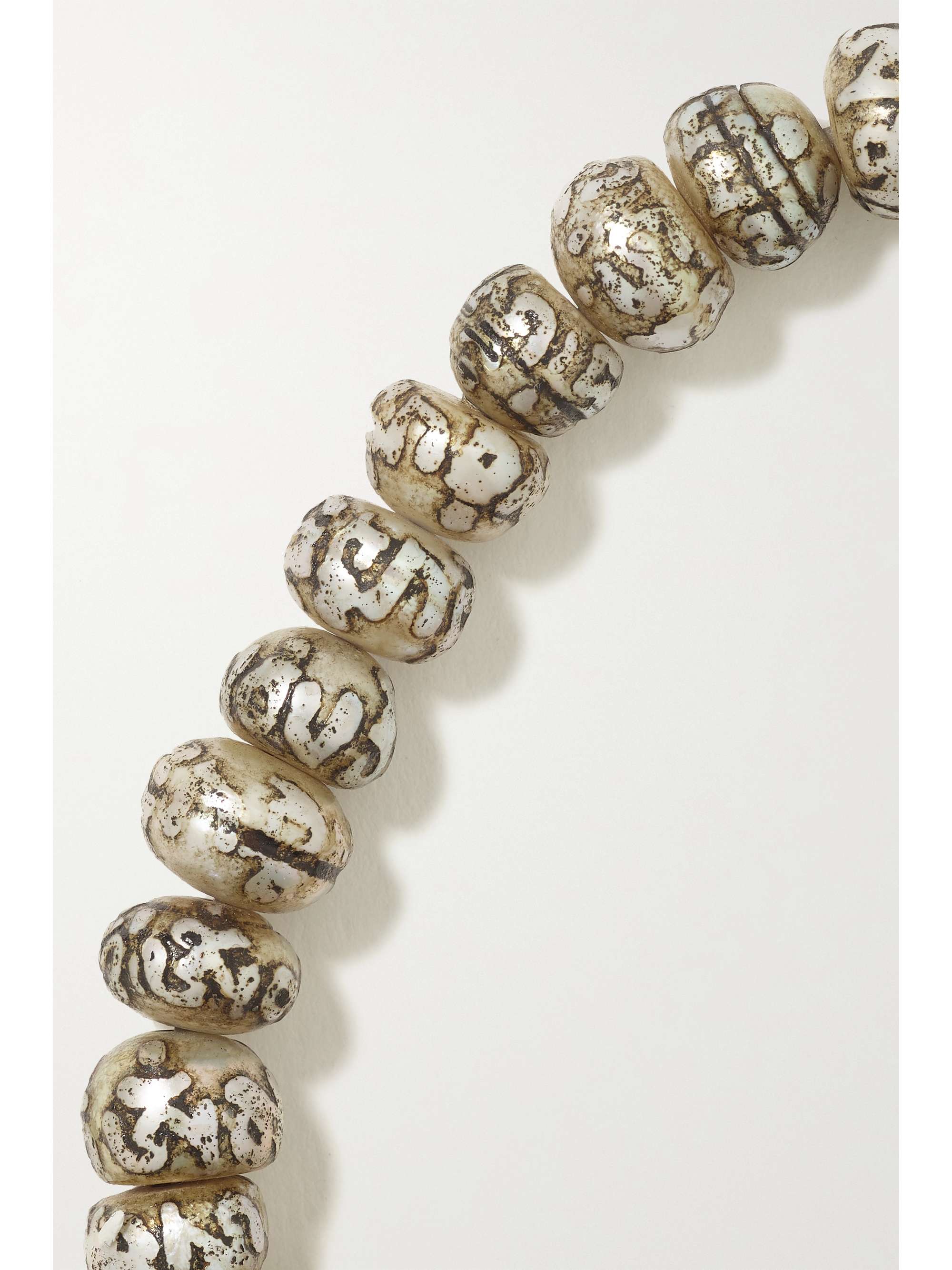 LOREE RODKIN Evil Eye 14-karat gold, pearl and diamond bracelet