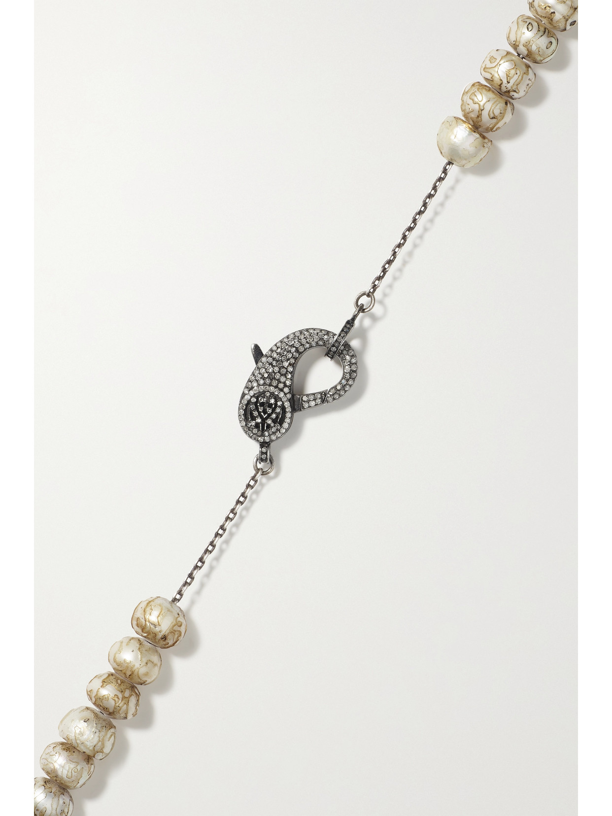 Loree Rodkin Sterling Silver And 18-karat Yellow Gold Multi-stone Necklace