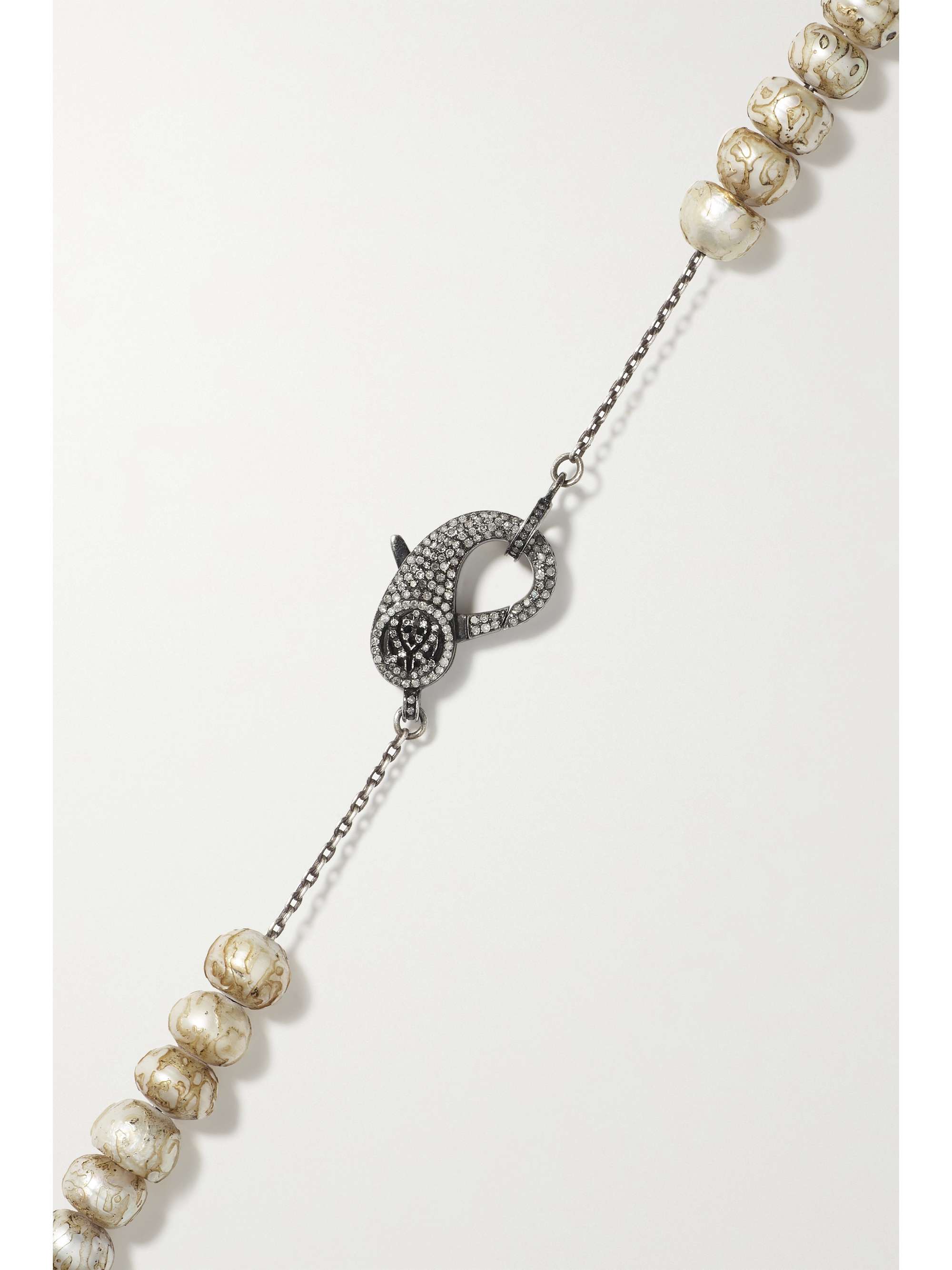 LOREE RODKIN Sterling silver and 18-karat yellow gold multi-stone necklace