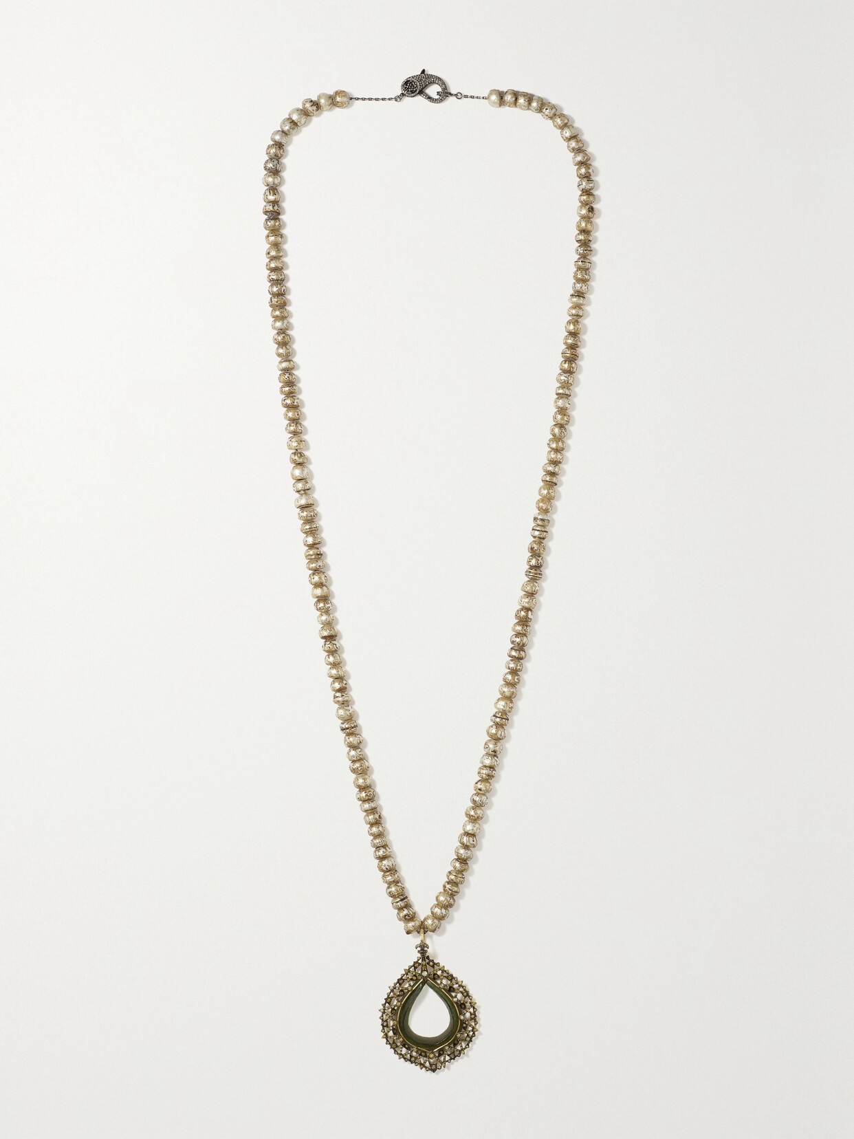 Loree Rodkin Sterling Silver And 18-karat Yellow Gold Multi-stone Necklace