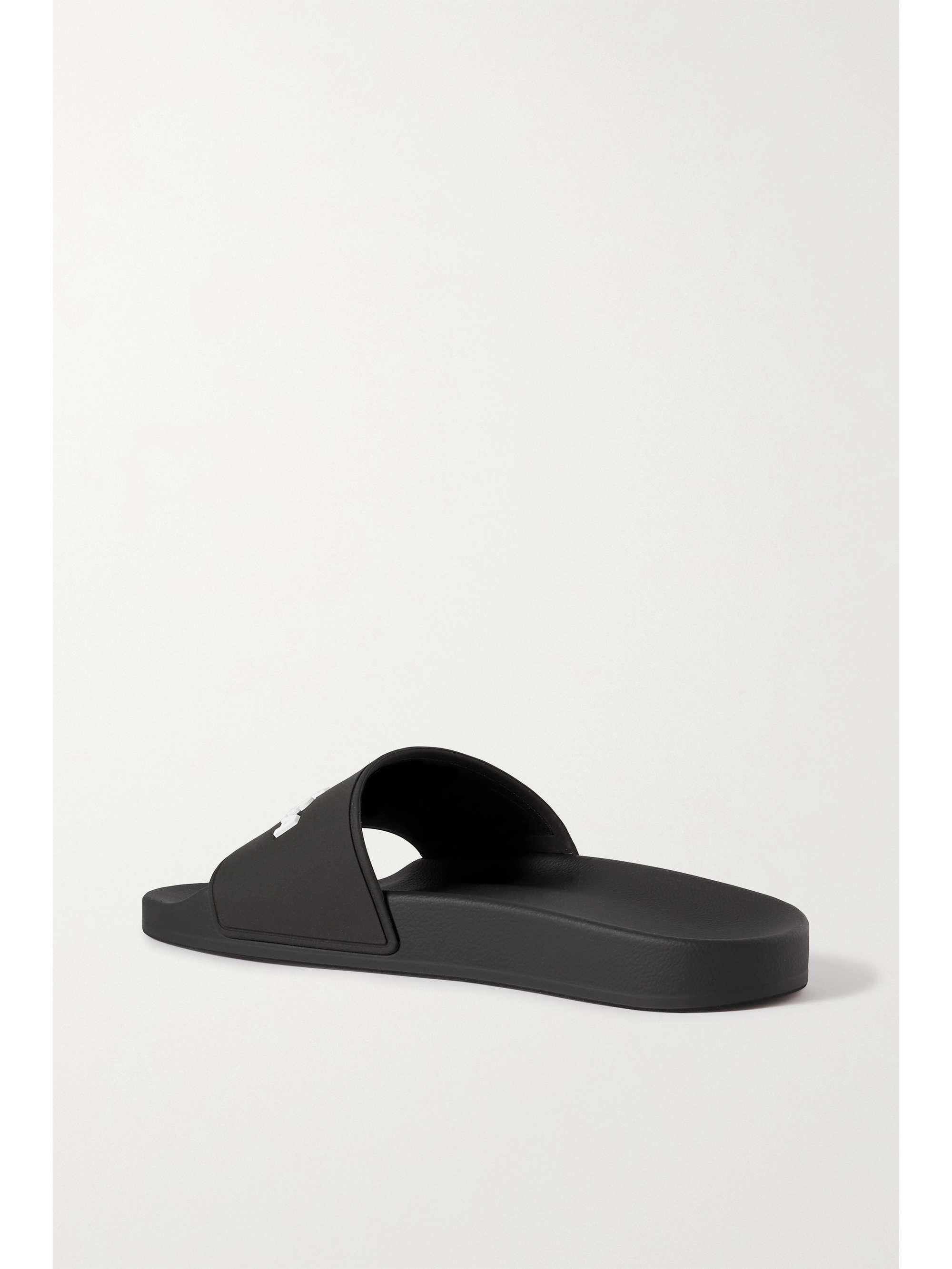 BALENCIAGA Pool logo-embossed neon rubber slides