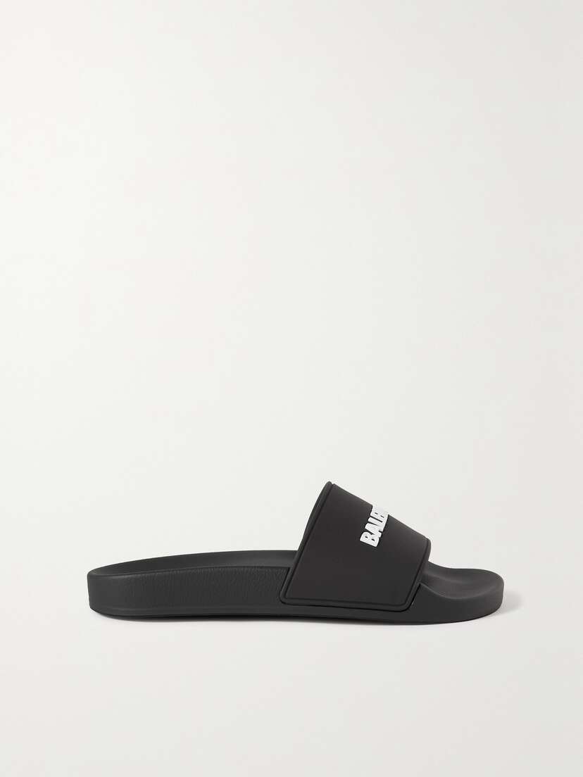 Balenciaga Piscine Logo-embossed Rubber Slides