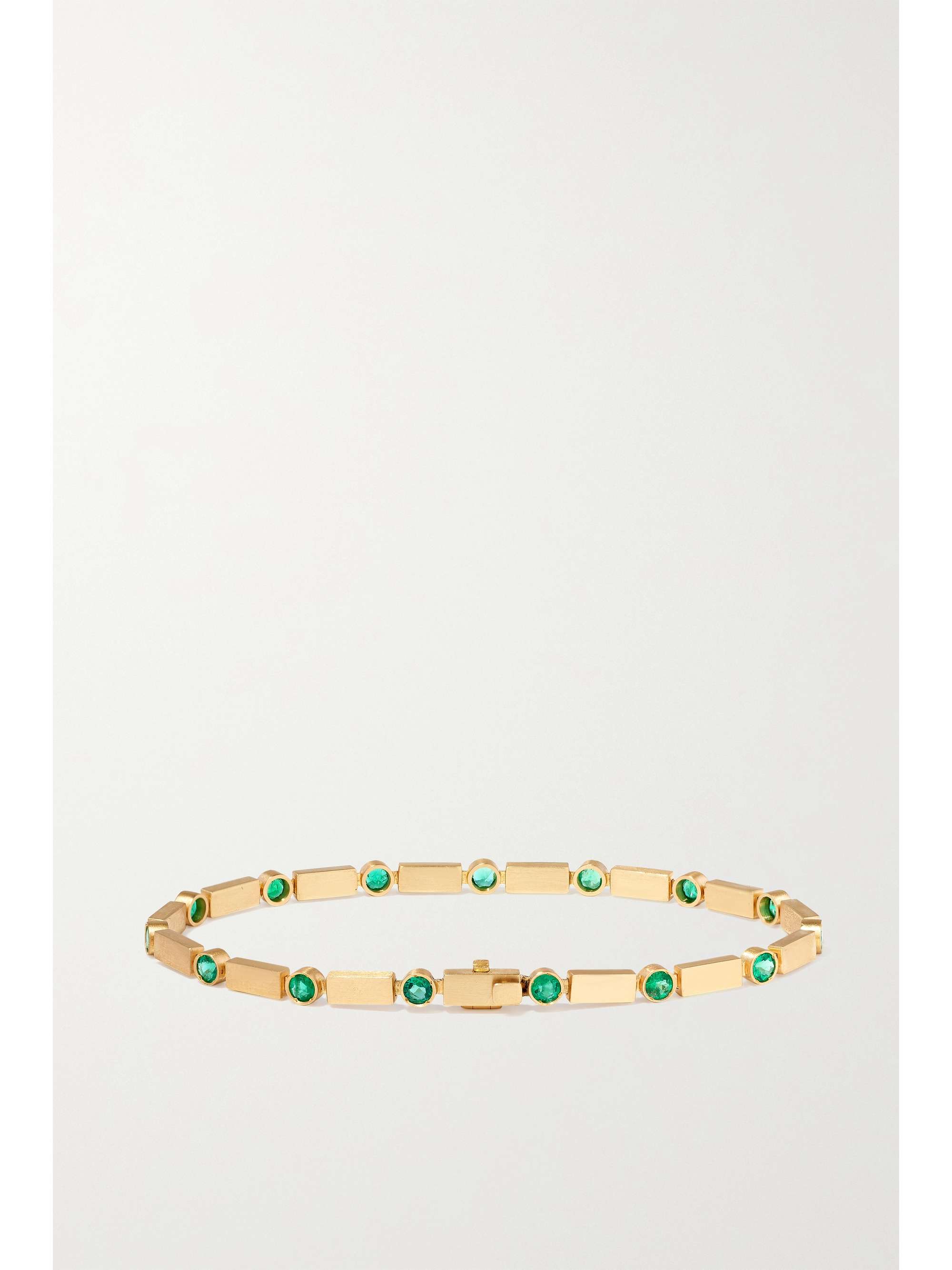 ILEANA MAKRI Armband aus 18 Karat Gold mit Smaragden