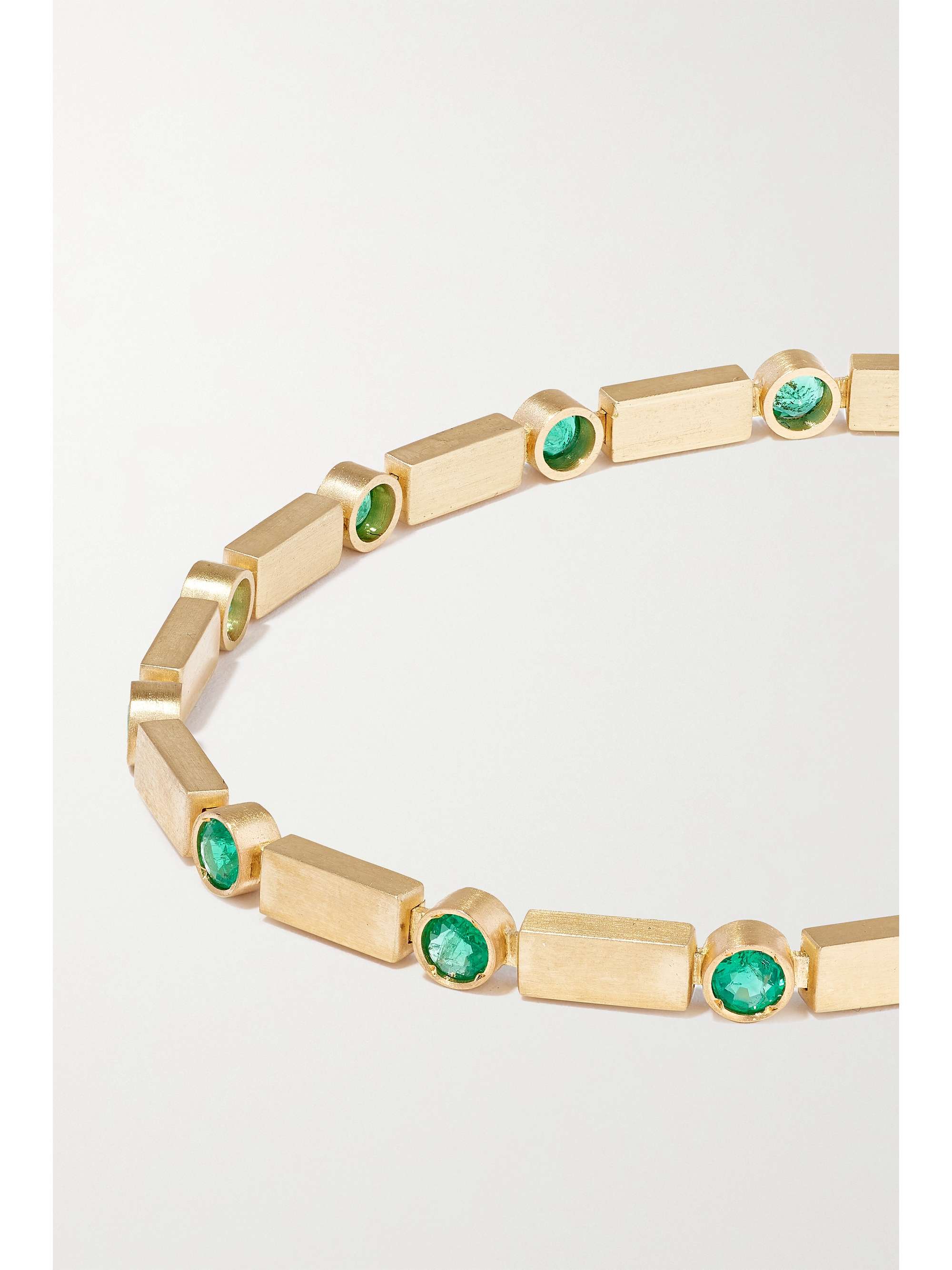 ILEANA MAKRI Armband aus 18 Karat Gold mit Smaragden